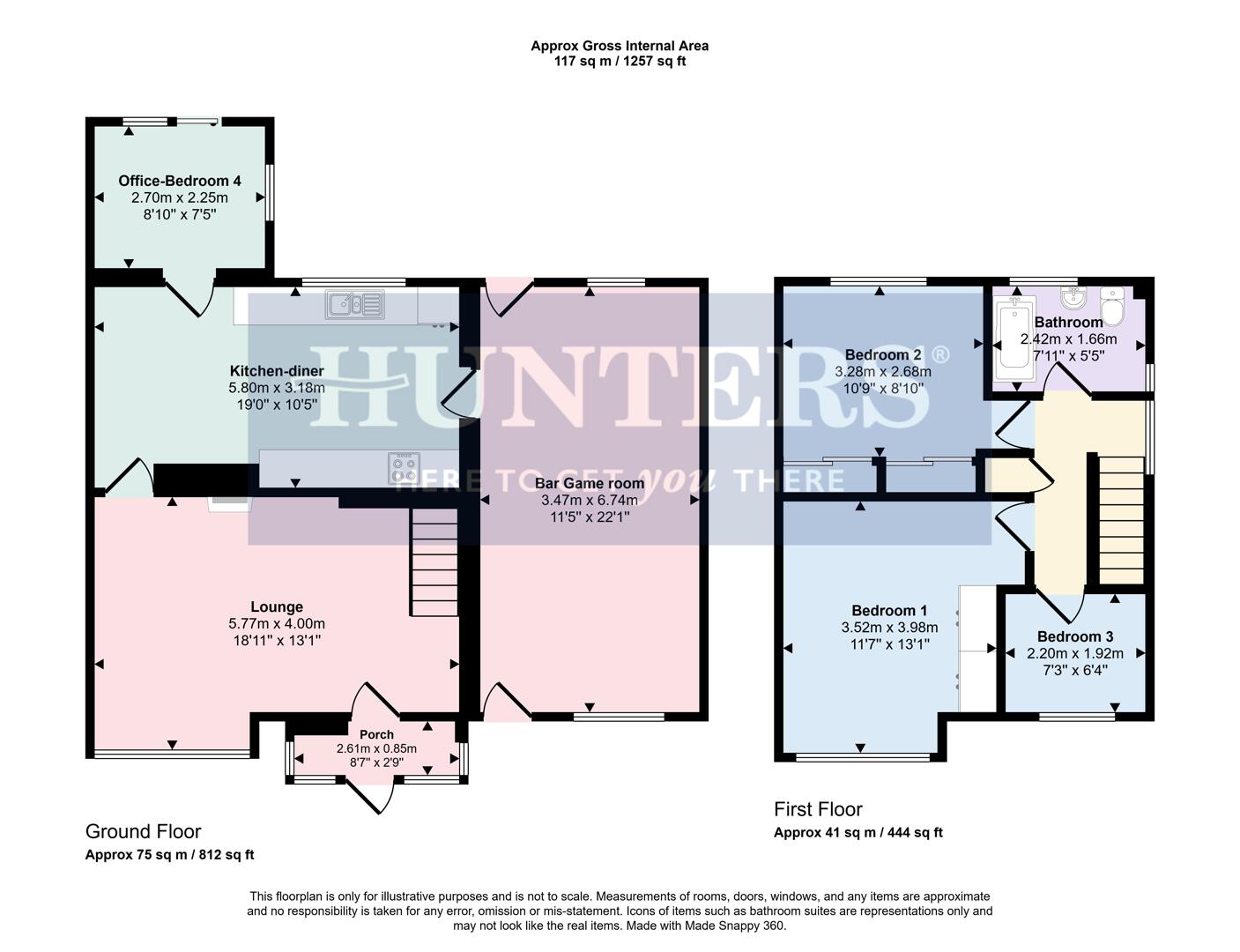 3, Penzance Avenue, Wigston floorplan