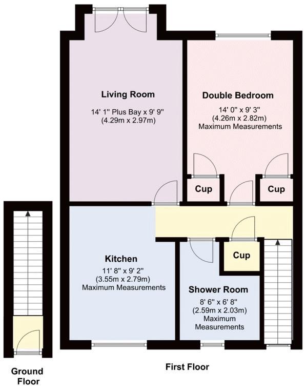 21A, Postern Close, Fareham floorplan