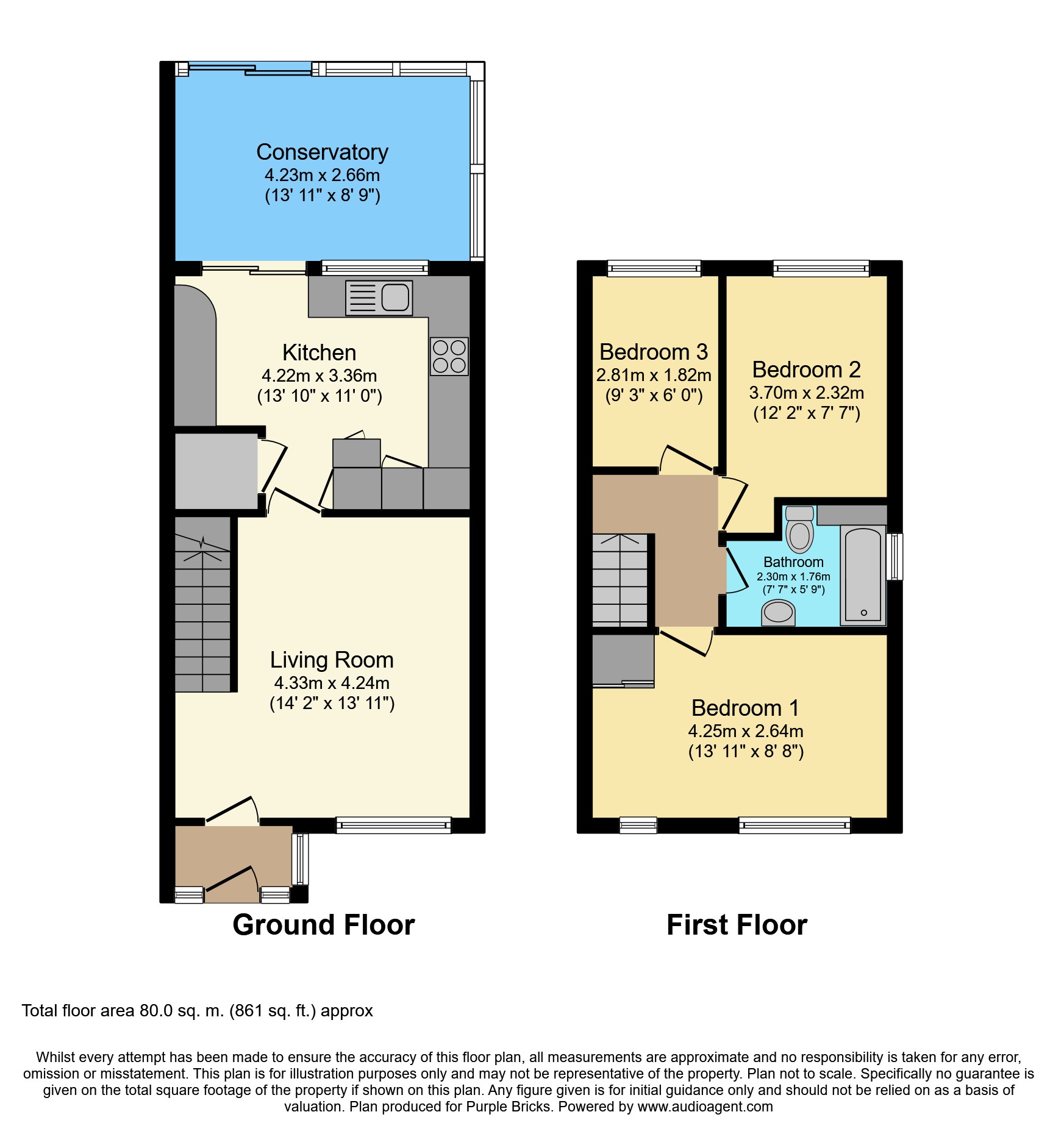 3 Bedrooms Semi-detached house for sale in Tanyard Way, Horley RH6