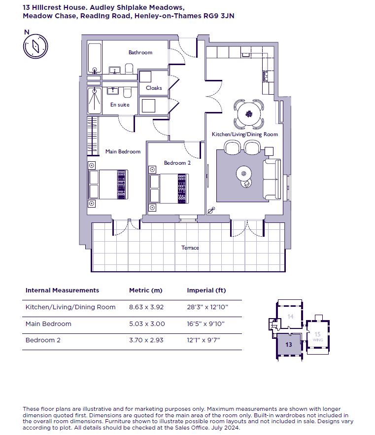 Plot 2, Mulberry House, 2, Meadow Chase, Henley-On-Thames floorplan
