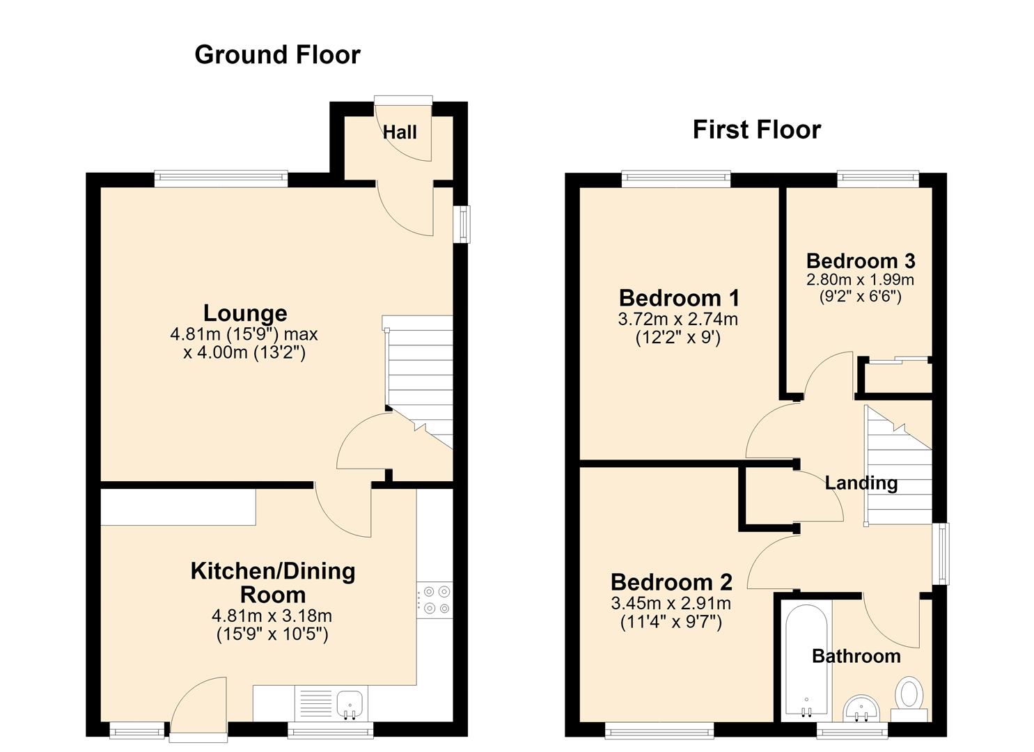 8, St. James Close, Hull floorplan