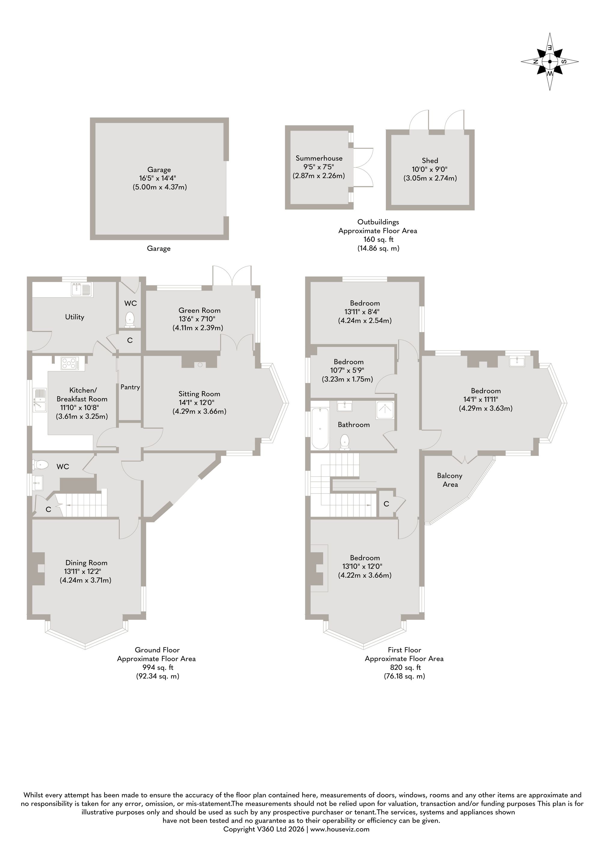 Cornerways, 22 Castle Rising Road, King's Lynn floorplan