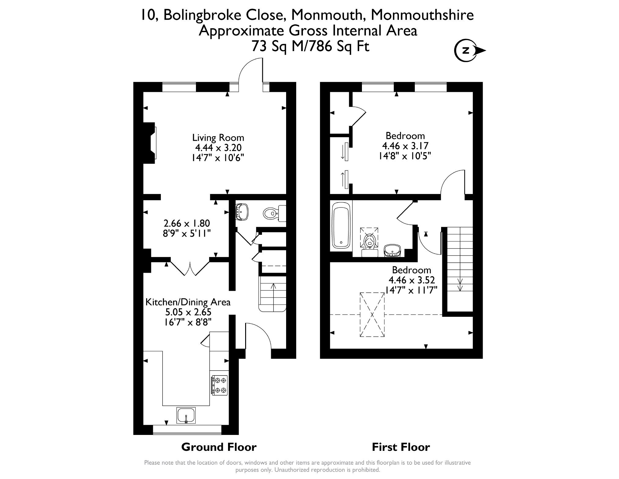 10, Bolingbroke Close, Monmouth floorplan