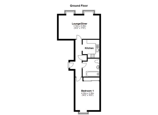 12, Goodwood Court, The Steyne, Bognor Regis floorplan
