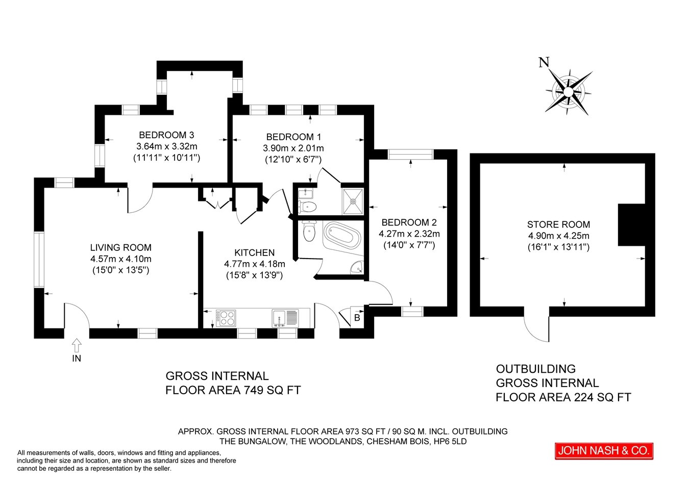 The Bungalow, The Woodlands, Amersham floorplan