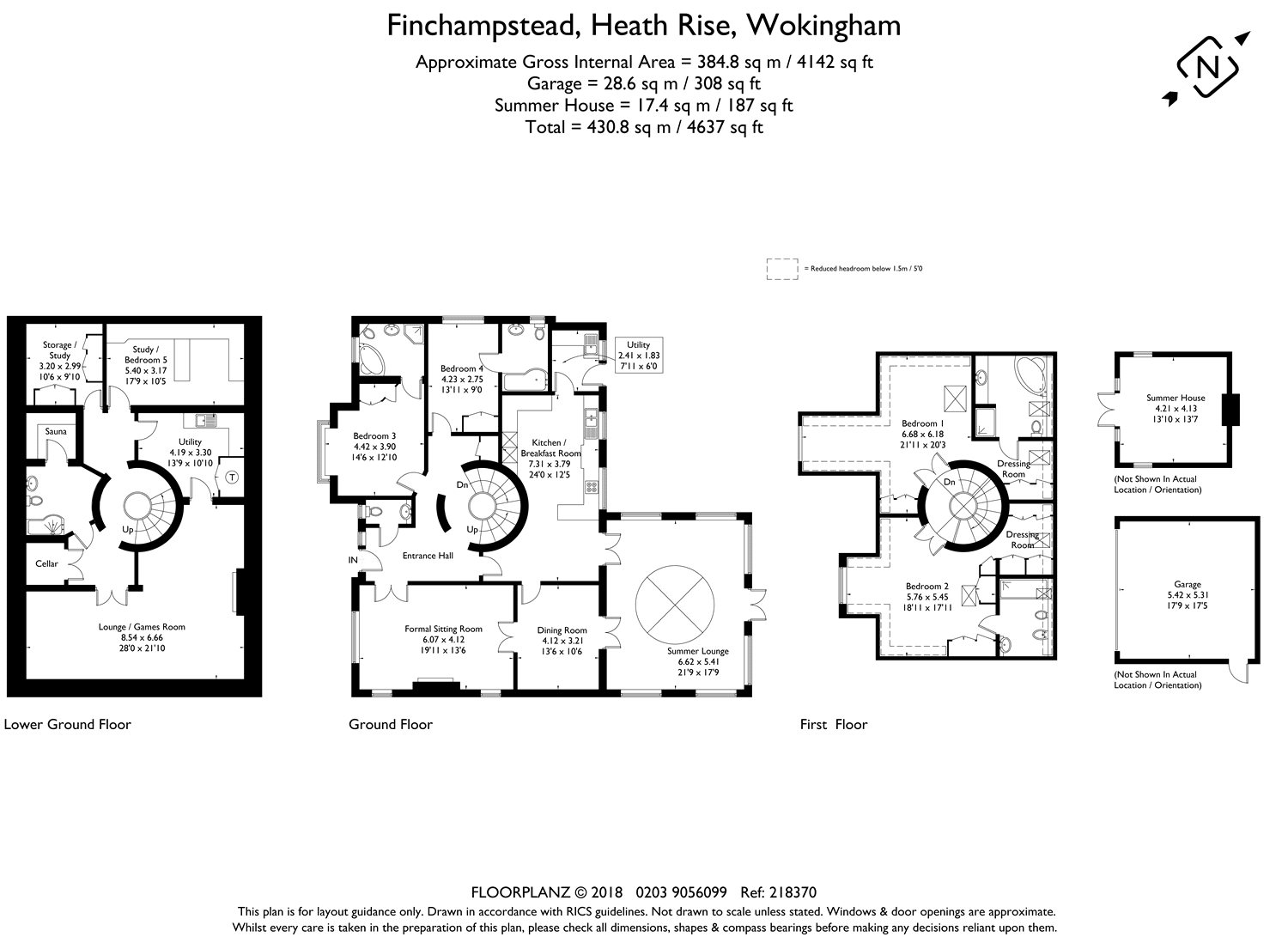 5 Bedrooms Detached house for sale in Heath Ride, Finchampstead, Wokingham, Berkshire RG40