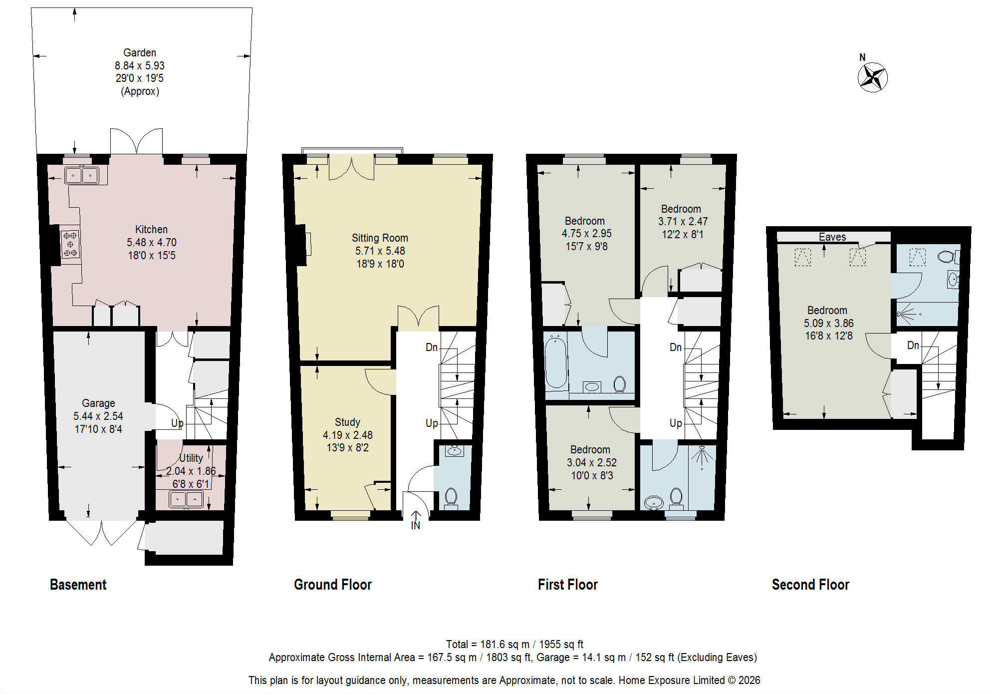 17, Stott Close, London floorplan