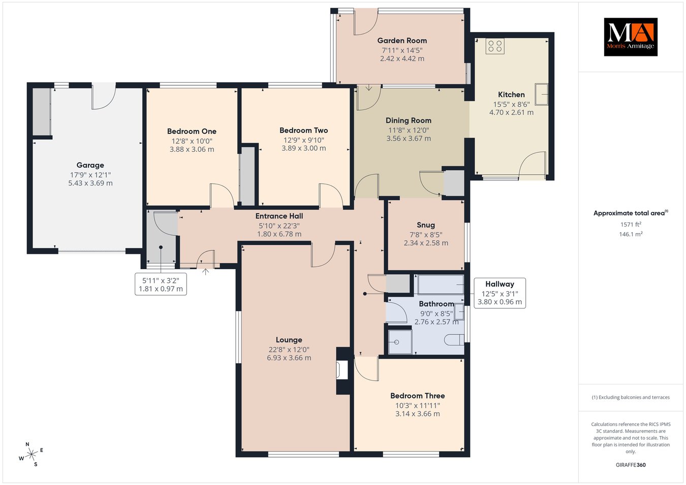 Chez Nous, The Causeway, Stow Bridge floorplan