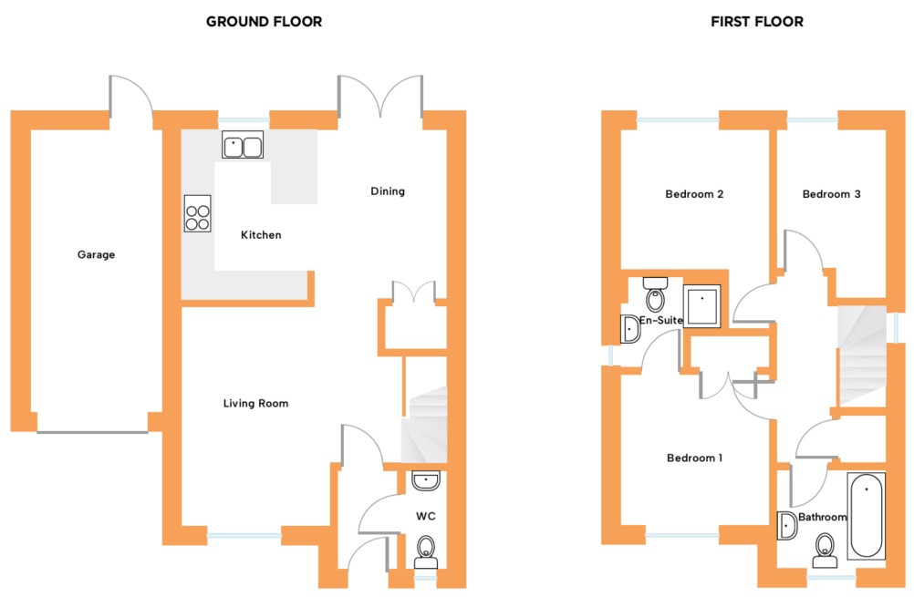Plot 41 Heanton Lea Gardens, Braunton Devon, Devon floorplan