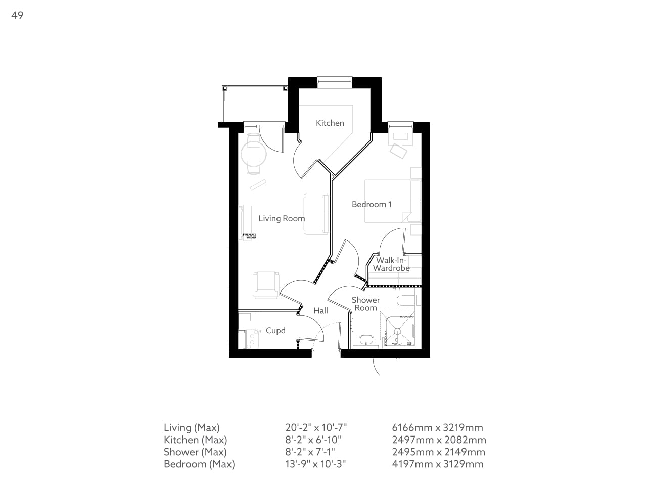 49, Lichfield floorplan
