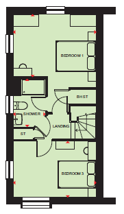 H871172, 194 Elmers Gate, Via Woodside Link Road, Houghton Regis floorplan