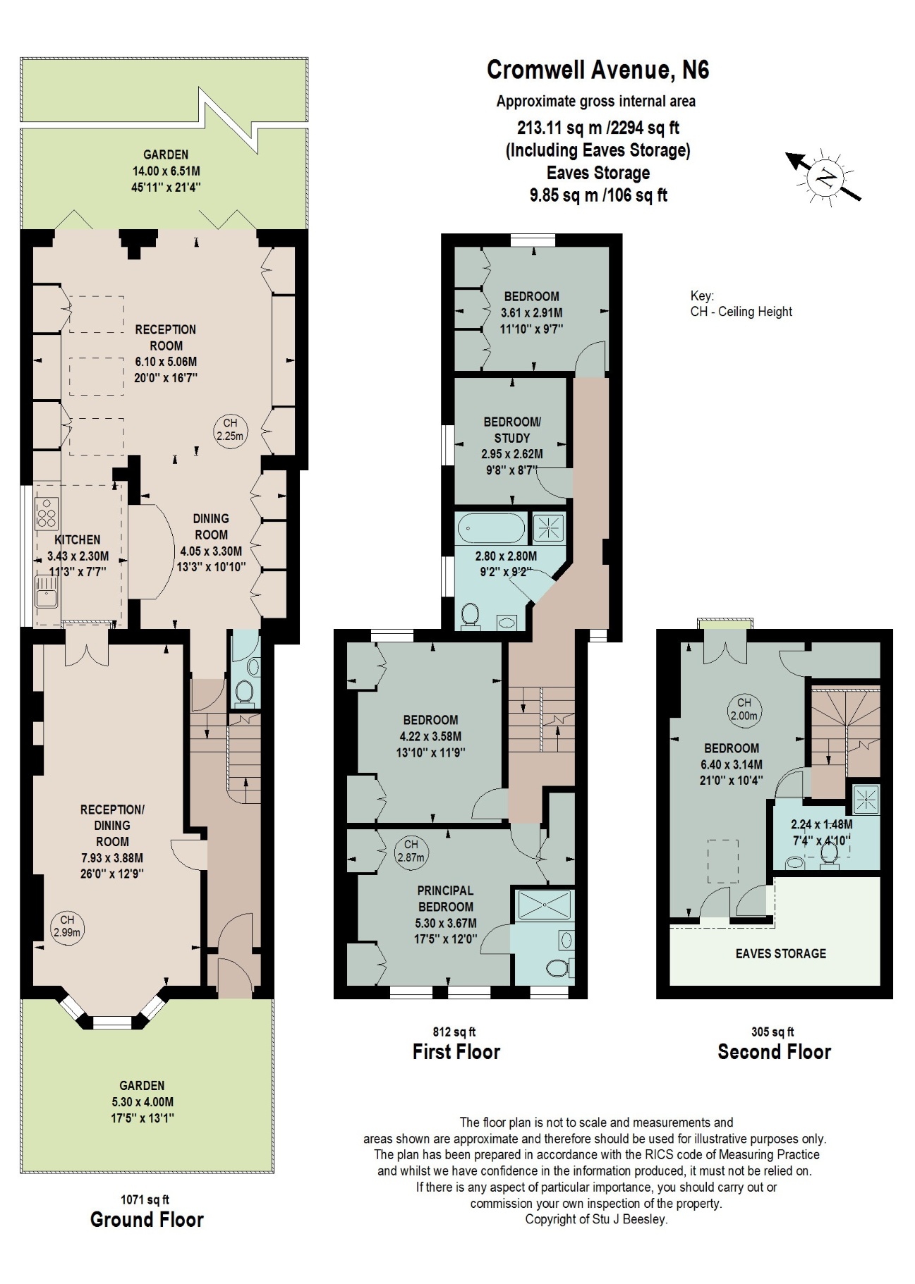 23, Cromwell Avenue, London floorplan