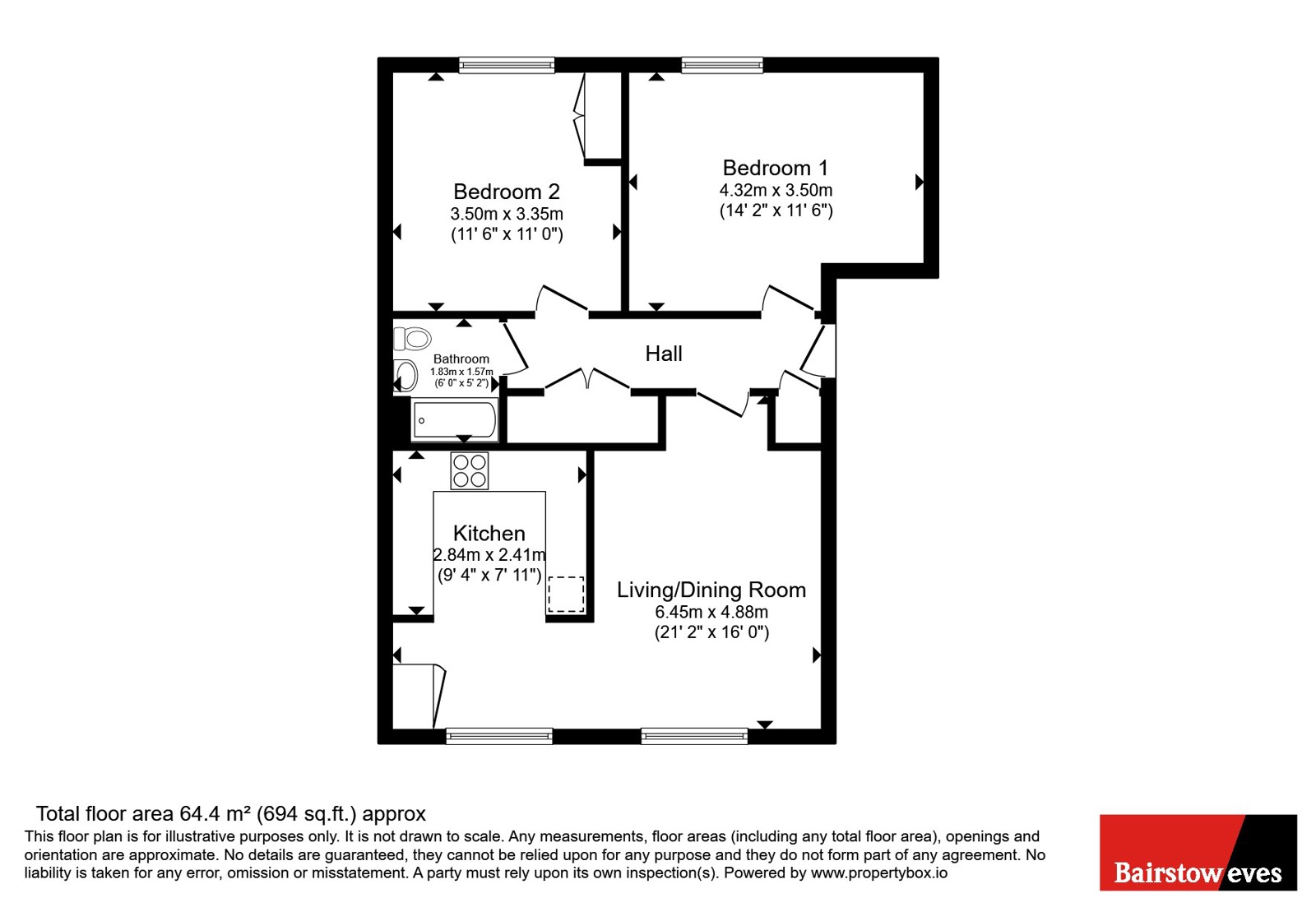 18, Bay House, 584, London Road, Essex floorplan