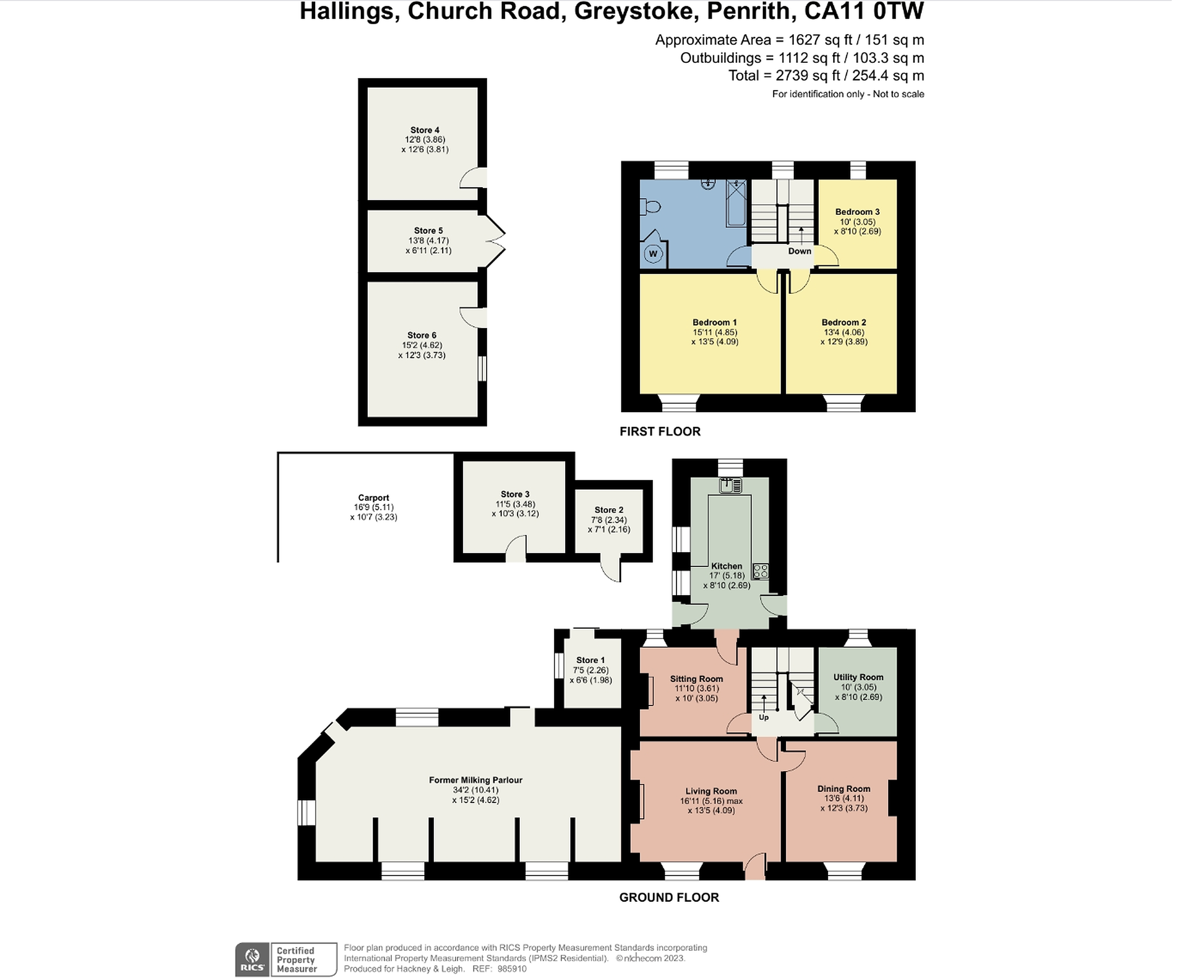 Hallings, Church Road, Greystoke floorplan