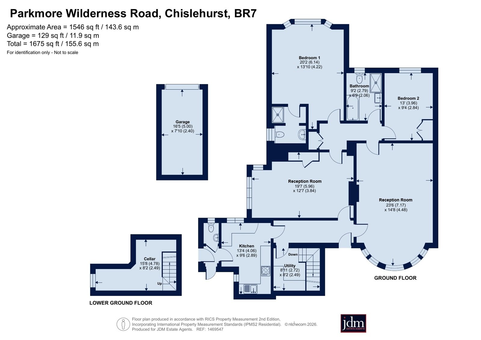 Flat 2 Parkmore,, Wilderness Road, Chislehurst floorplan