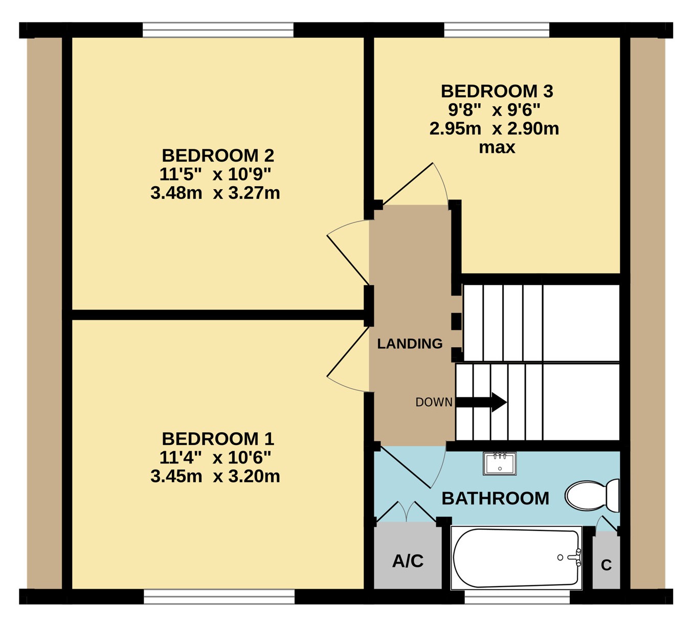 13, Queen Elizabeth Road, Cornwall floorplan