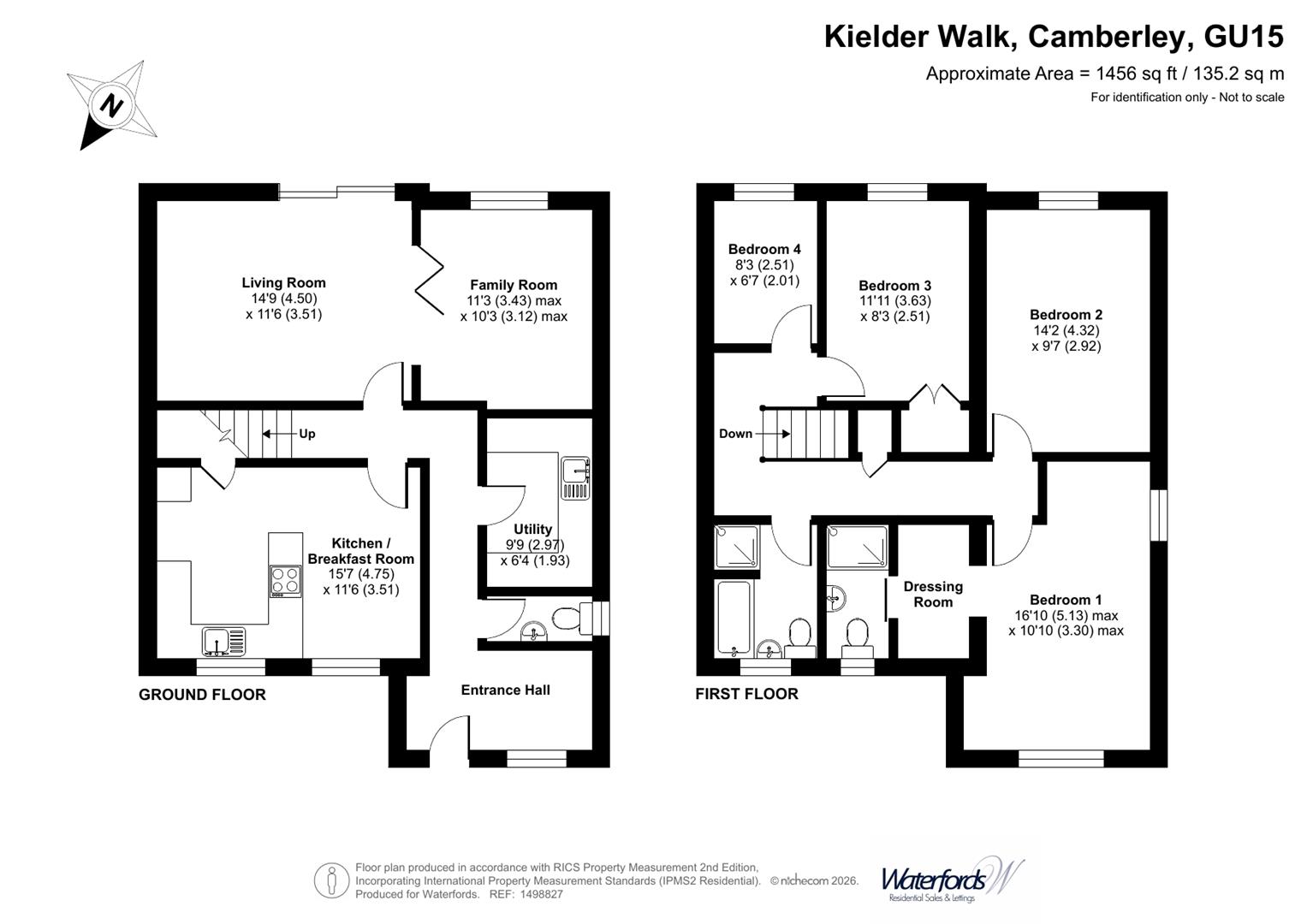 12, Kielder Walk, Camberley floorplan