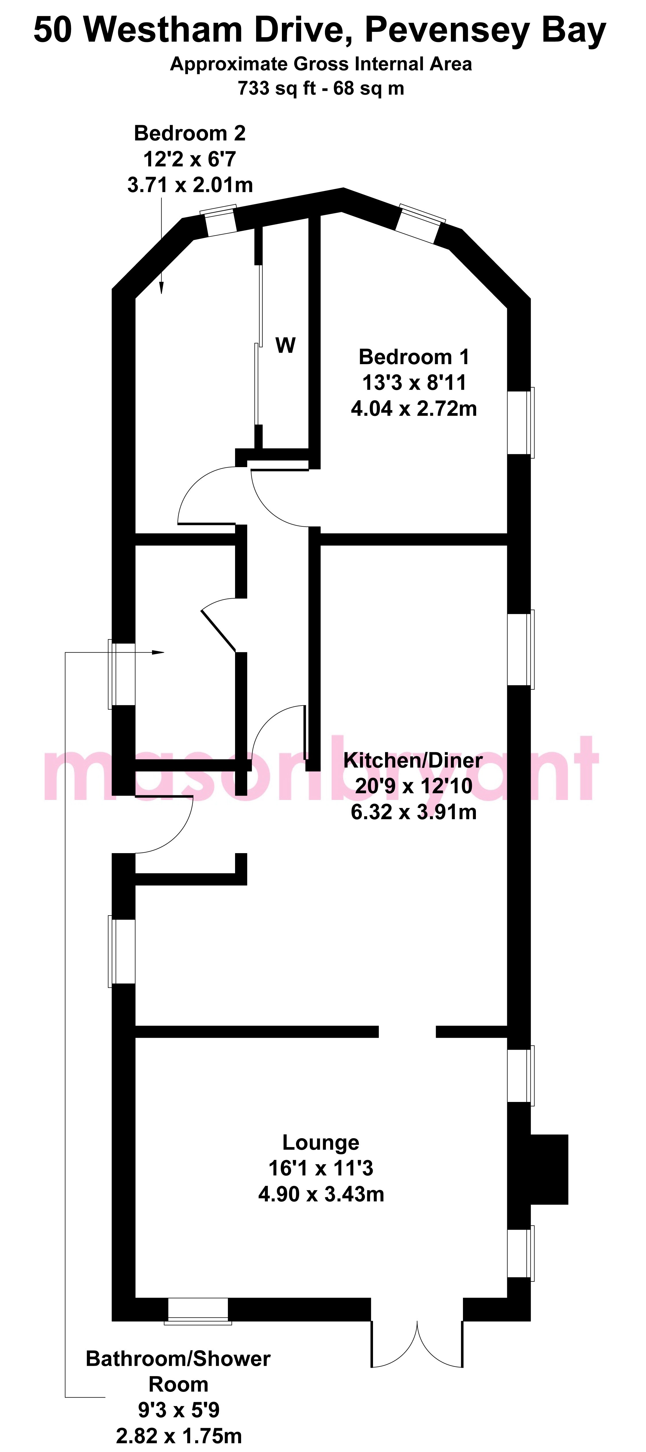 Westham Drive, BN24 floorplan