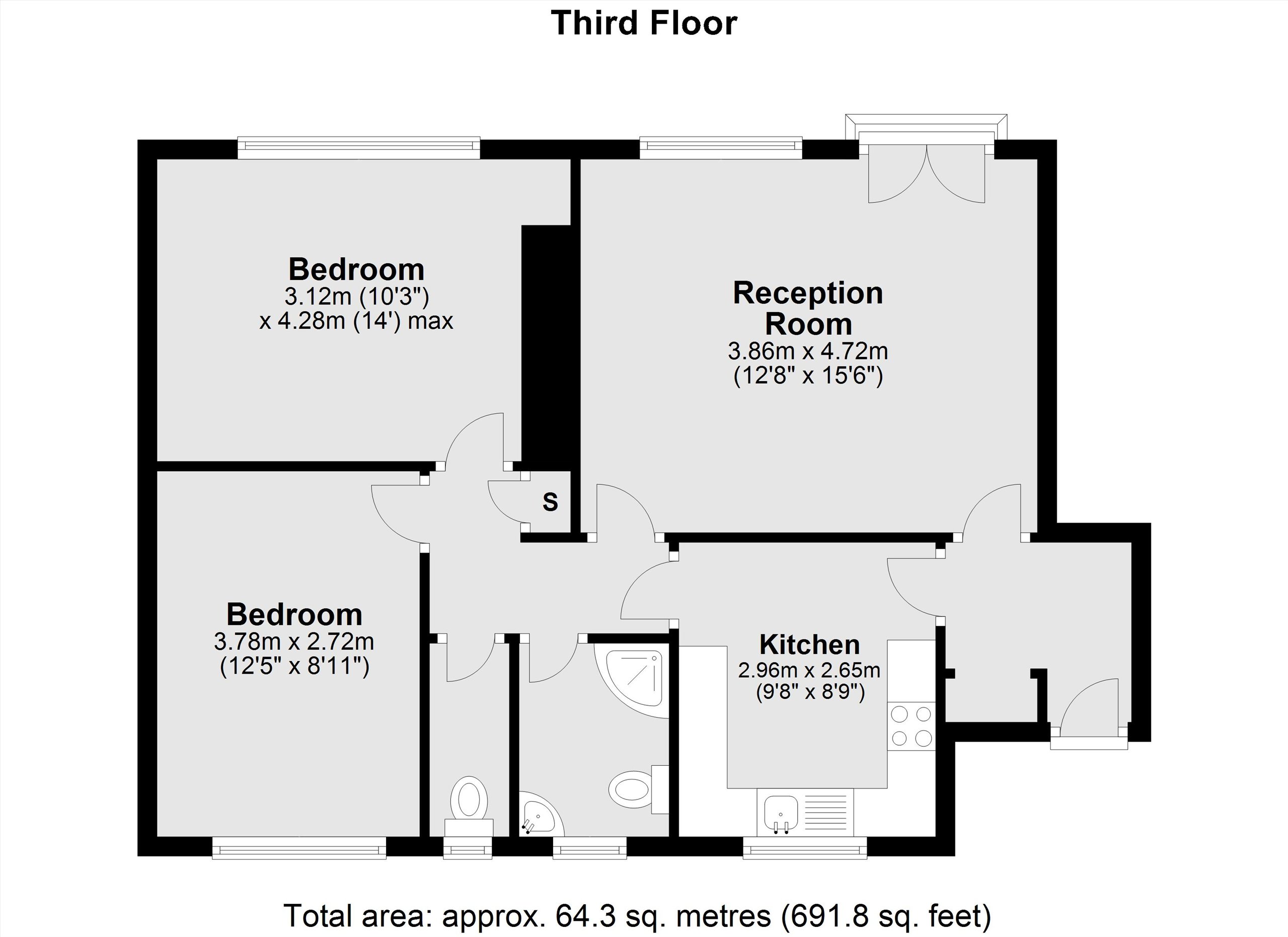 Flat 24, Winston House, 7, Endsleigh Street, London floorplan