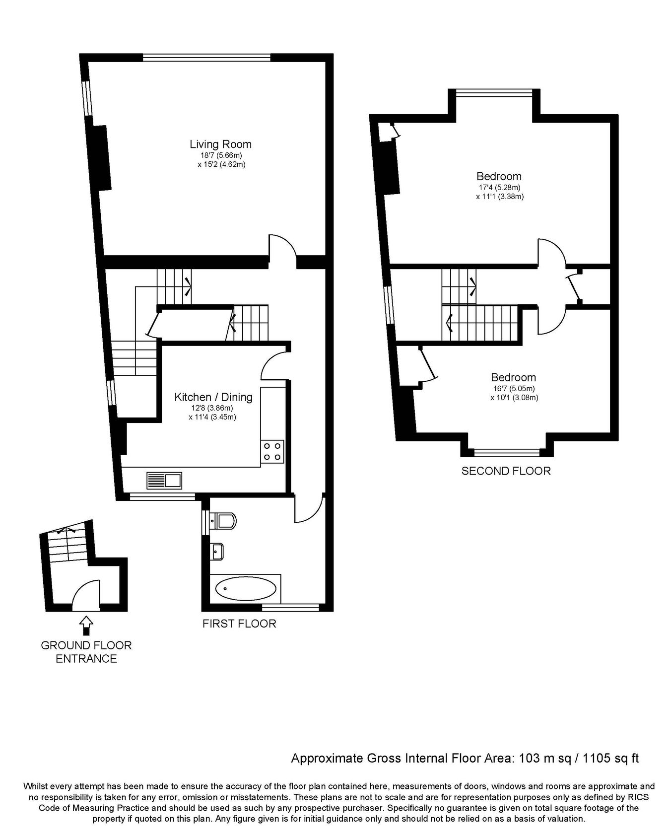 49a, Church Street, Weybridge floorplan