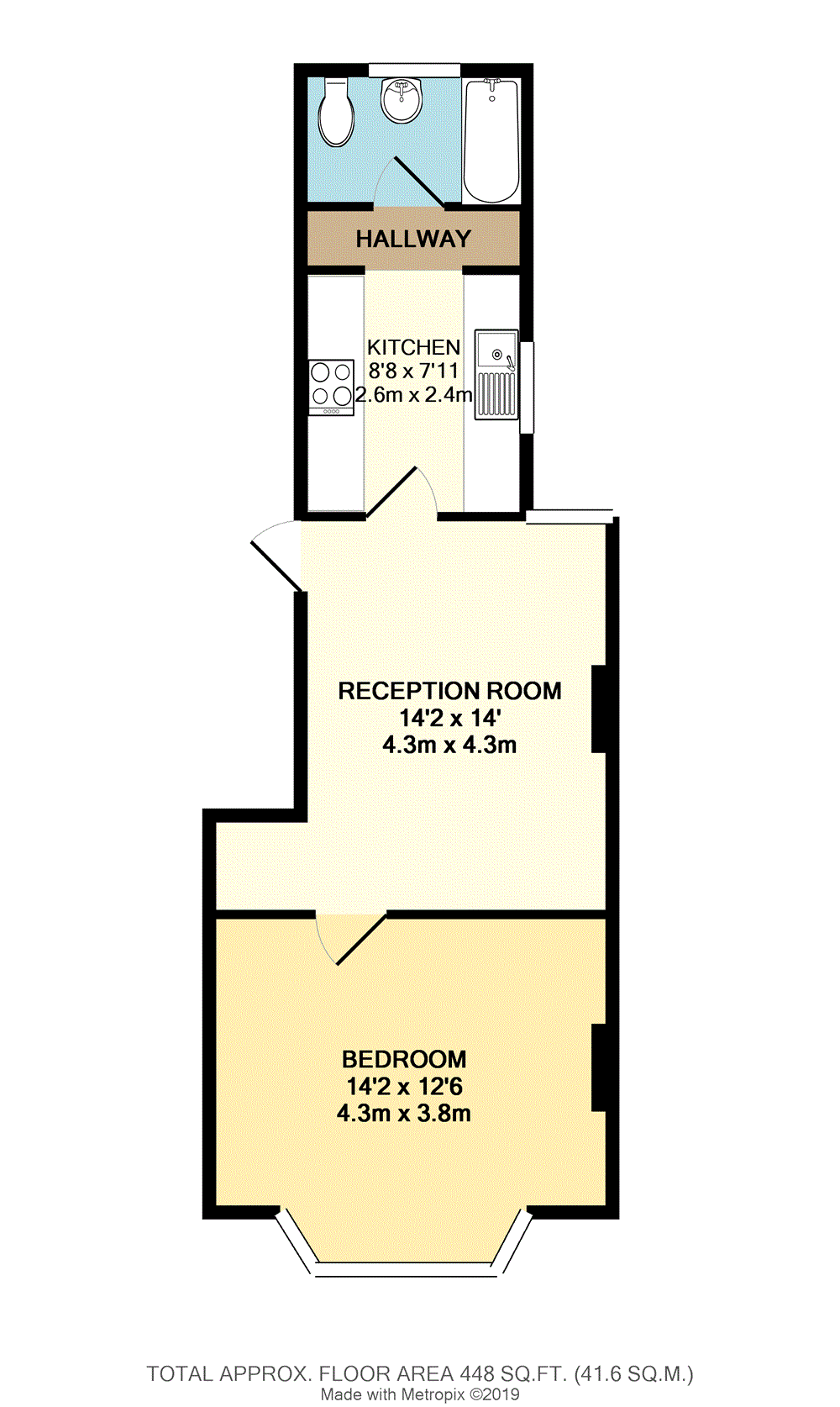 1 Bedrooms Flat to rent in Highbury Road, Bedminster, Bristol BS3