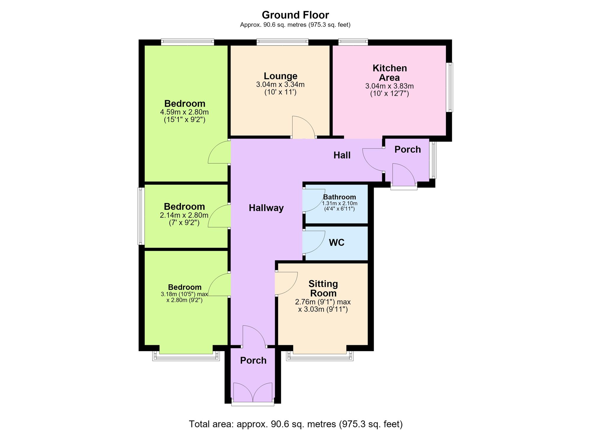 34 Penn Lane, Brixham floorplan