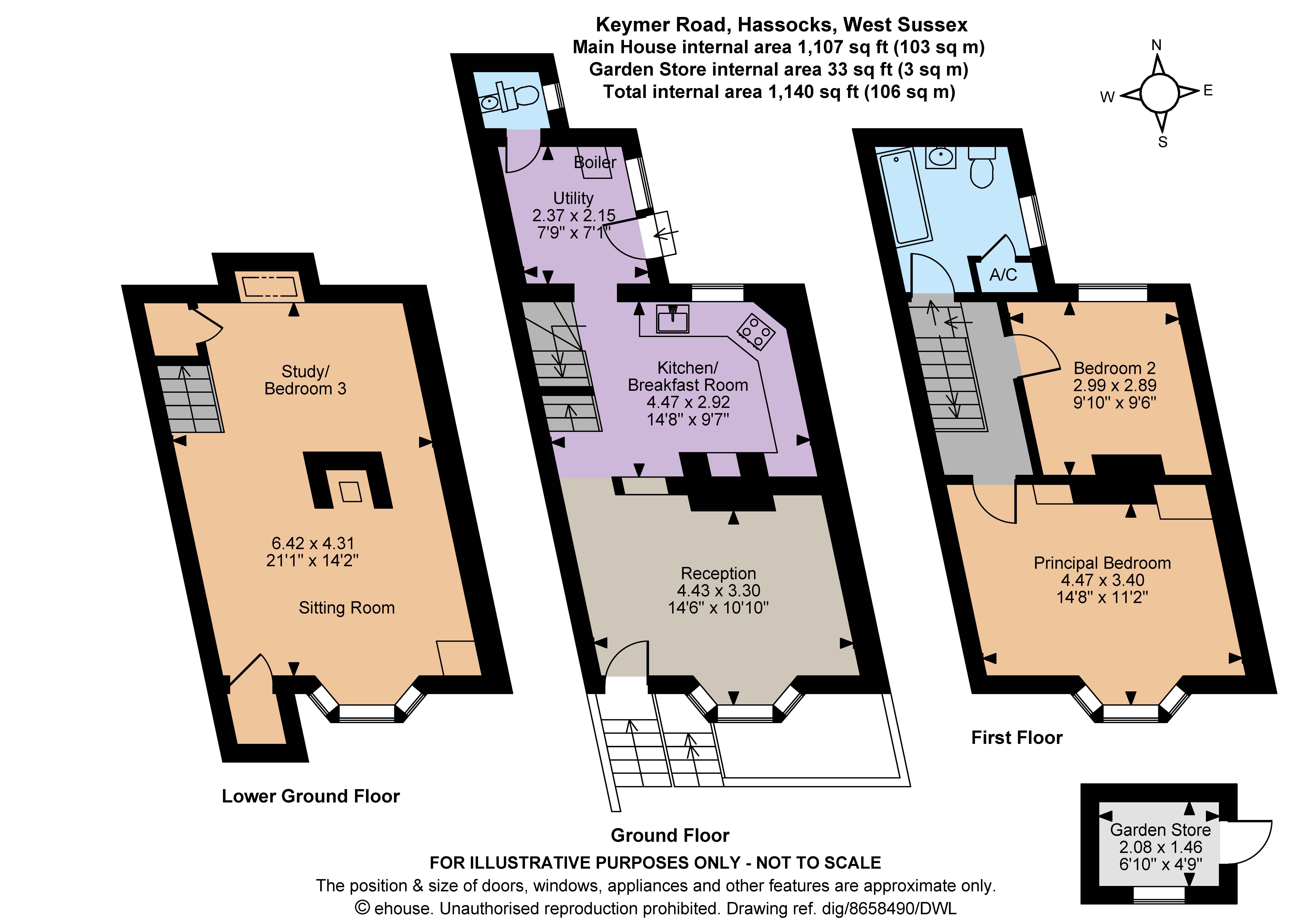 115, Keymer Road, West Sussex floorplan