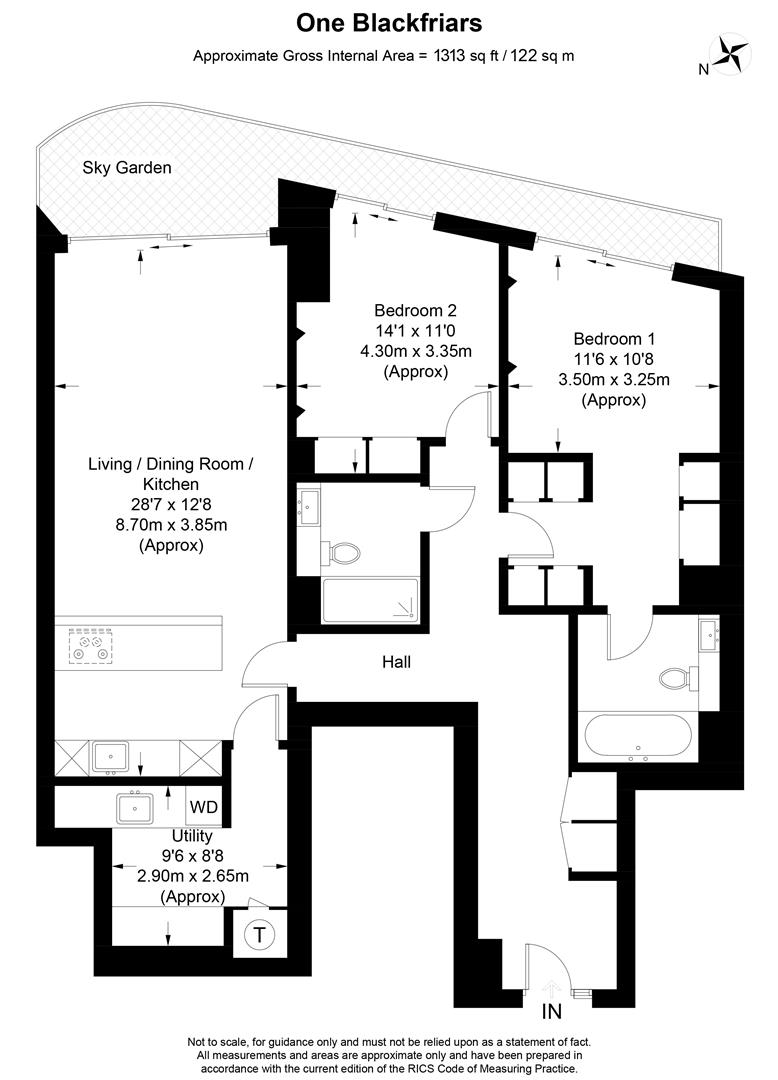 2 Bedrooms Flat to rent in One Blackfriars, 1-16 Blackfriars Road, London SE1