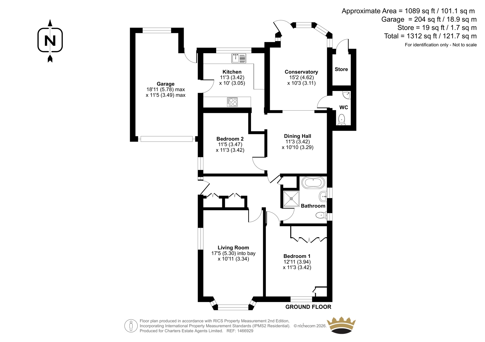 11, Redhill Close, East Sussex floorplan