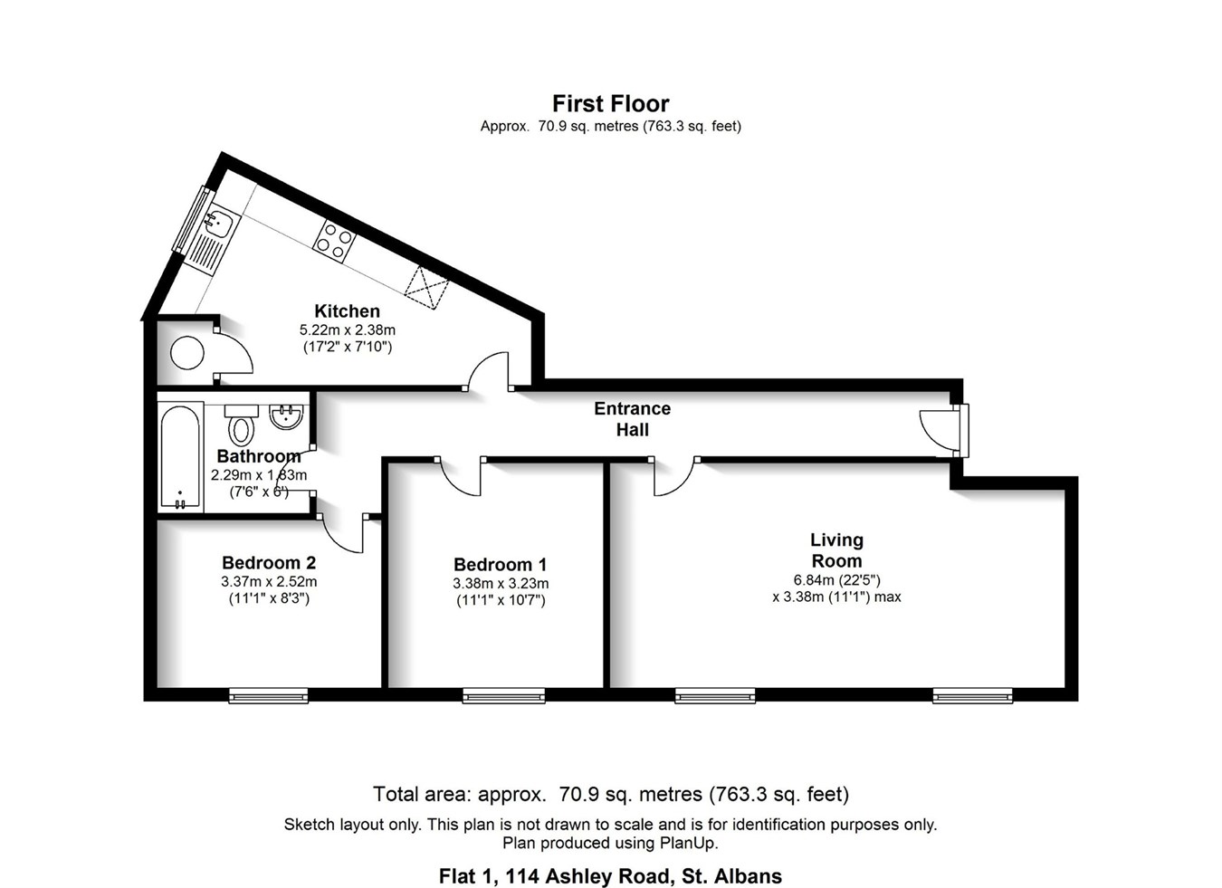 2 Bedrooms Flat to rent in Ashley Road, St Albans AL1