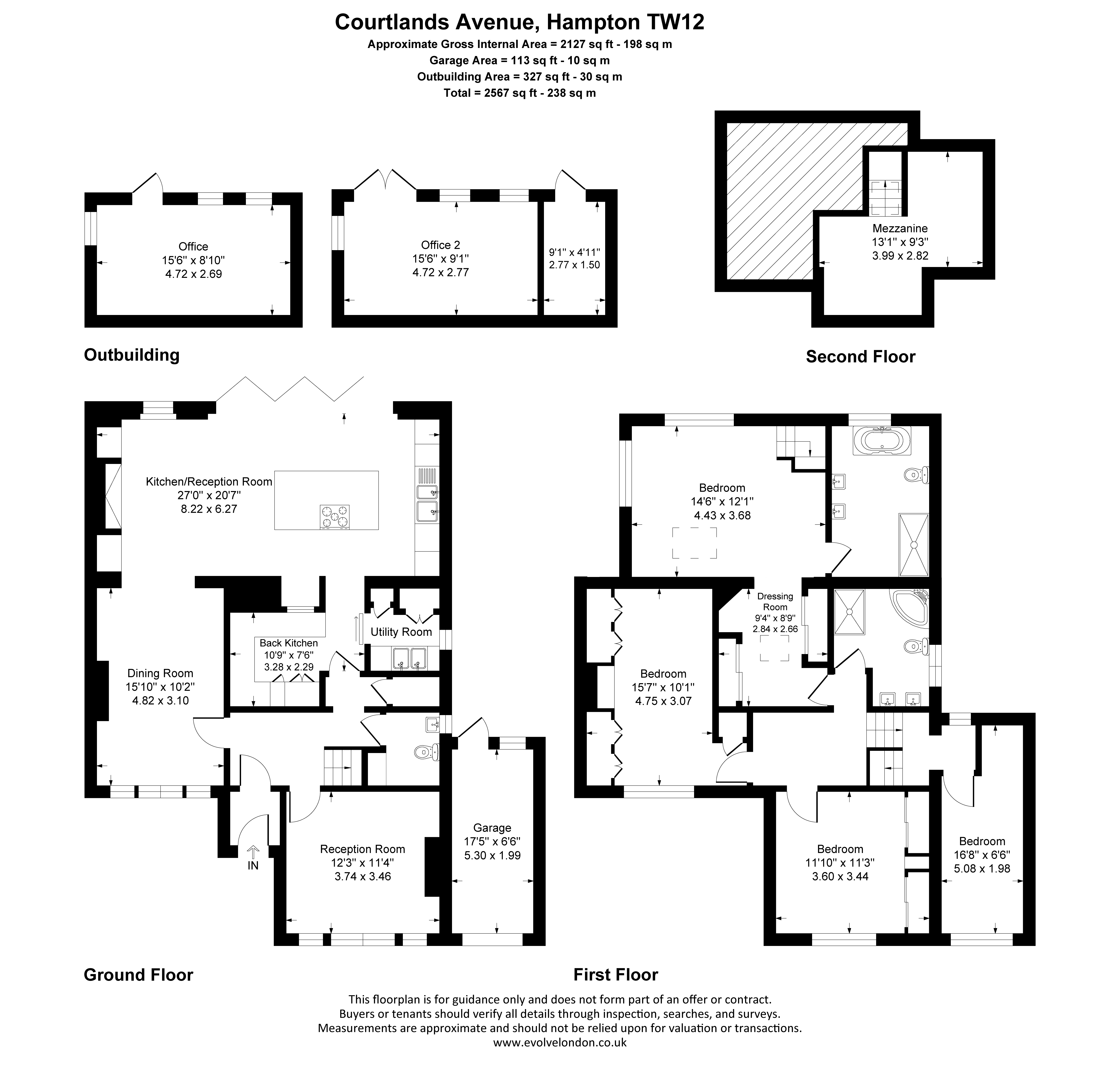 Courtlands Avenue, Hampton floorplan