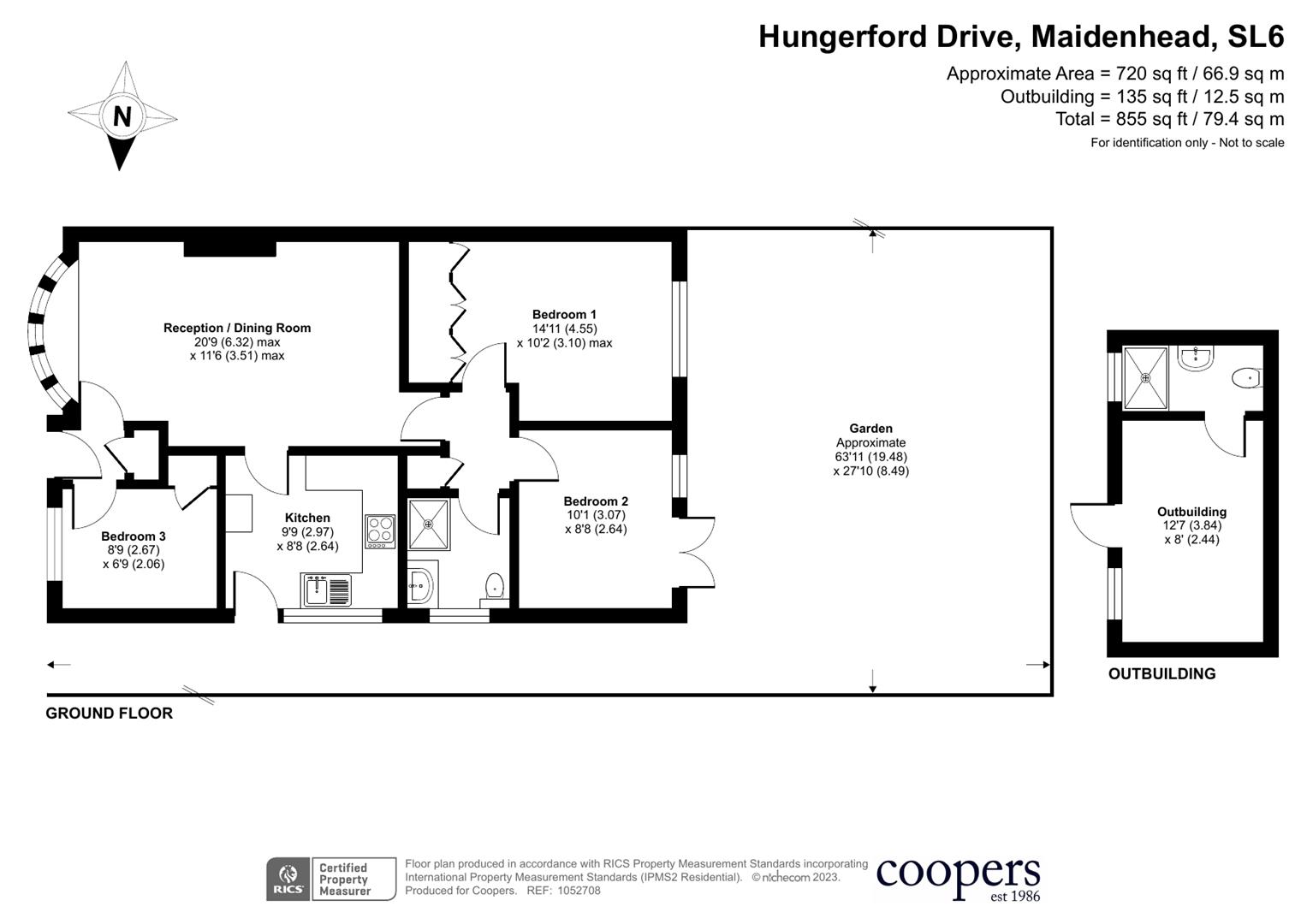 Hungerford Drive, Maidenhead SL6, 3 bedroom semidetached bungalow for sale 65976142