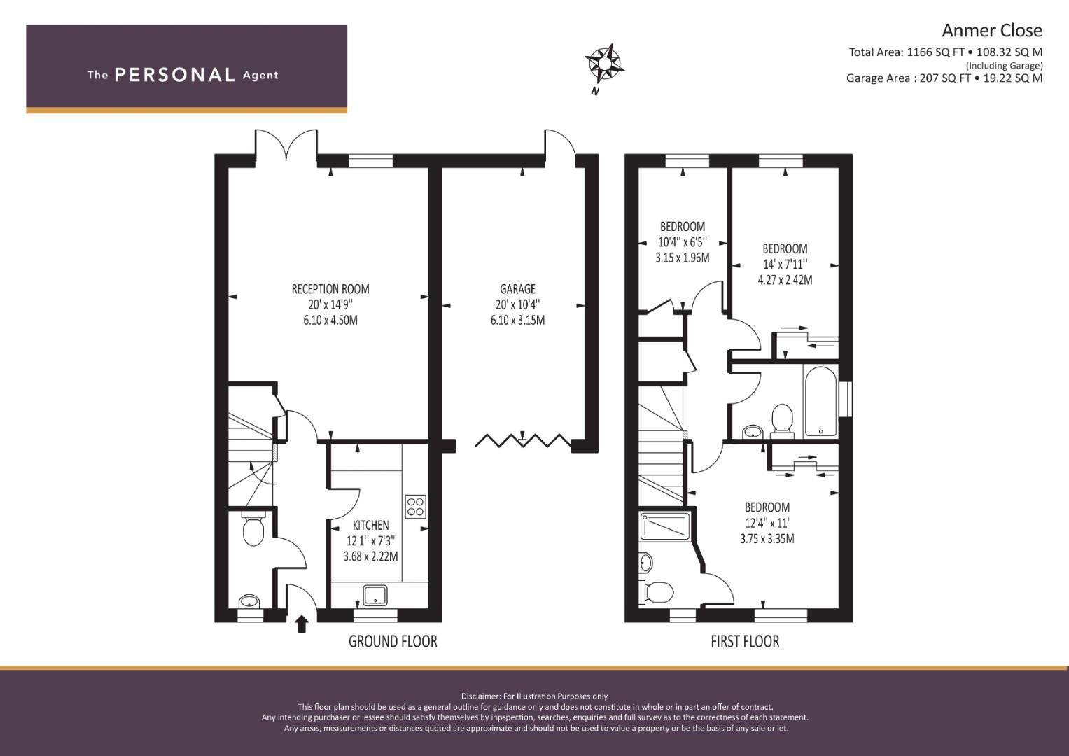 7, Anmer Close, Tadworth floorplan