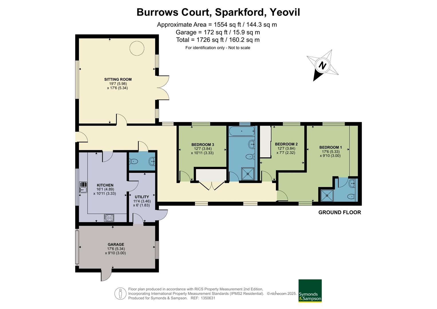 3, Burrows Court, Sparkford floorplan