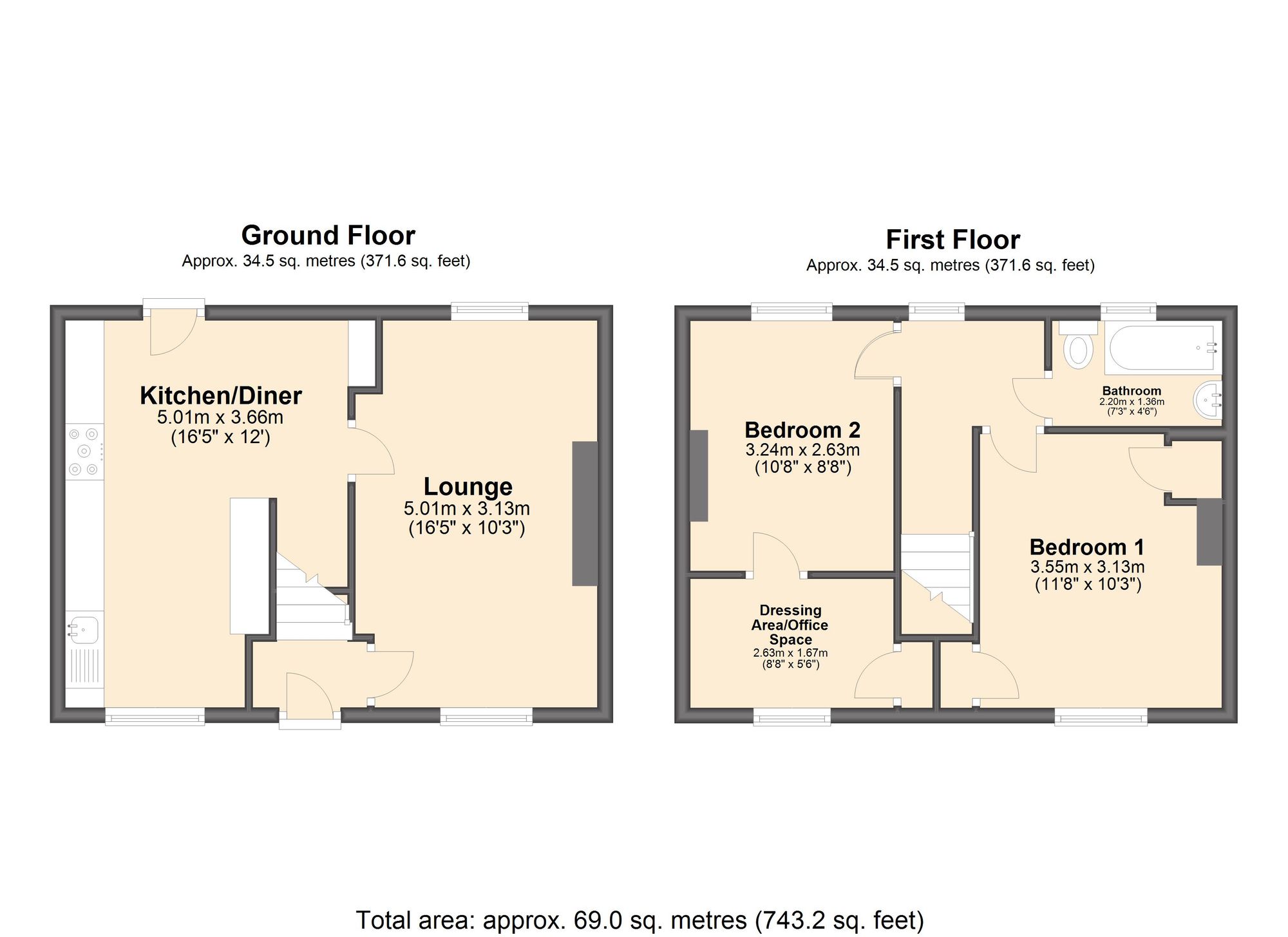 13, Baden Powell Avenue, Chesterfield floorplan