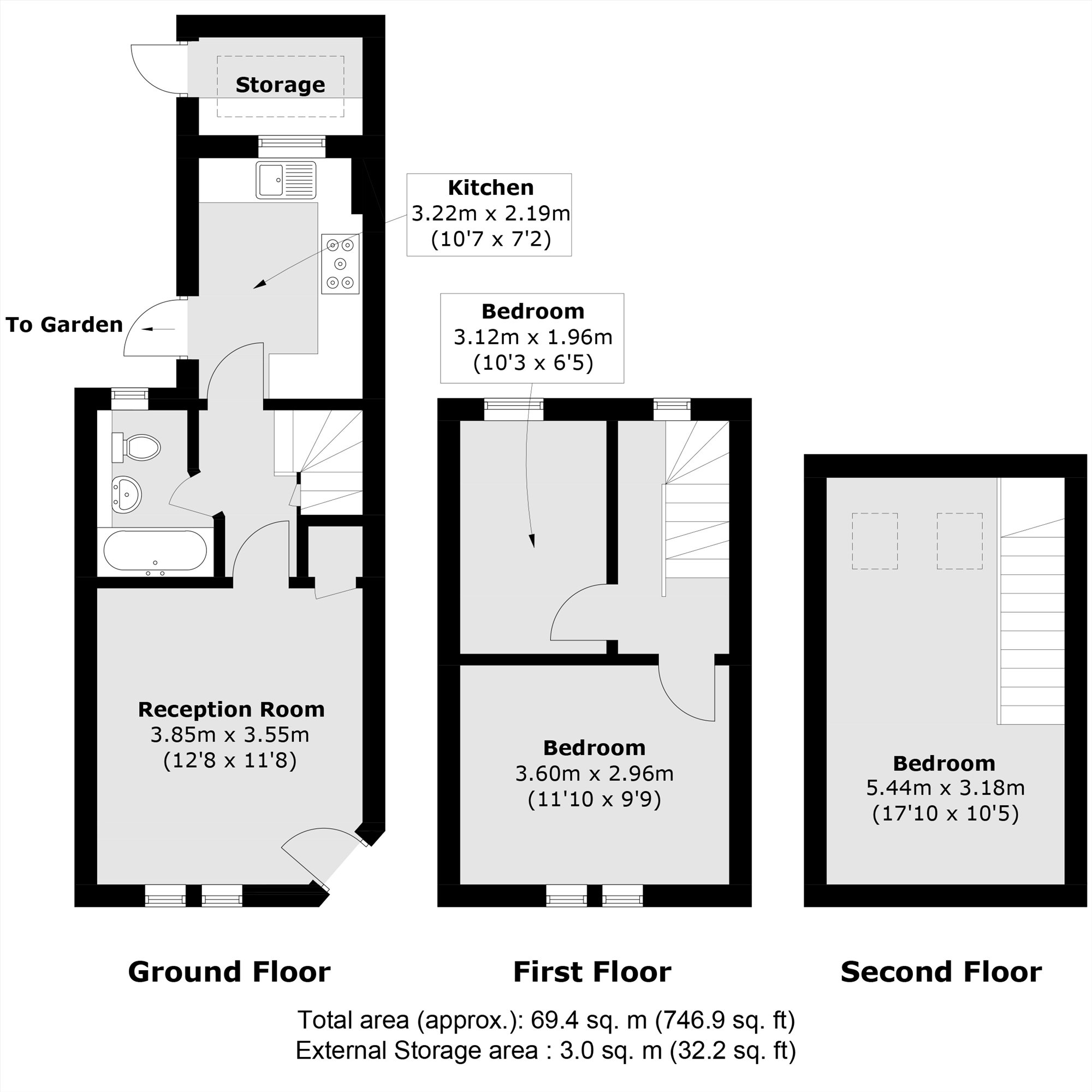 159, Derinton Road, London floorplan