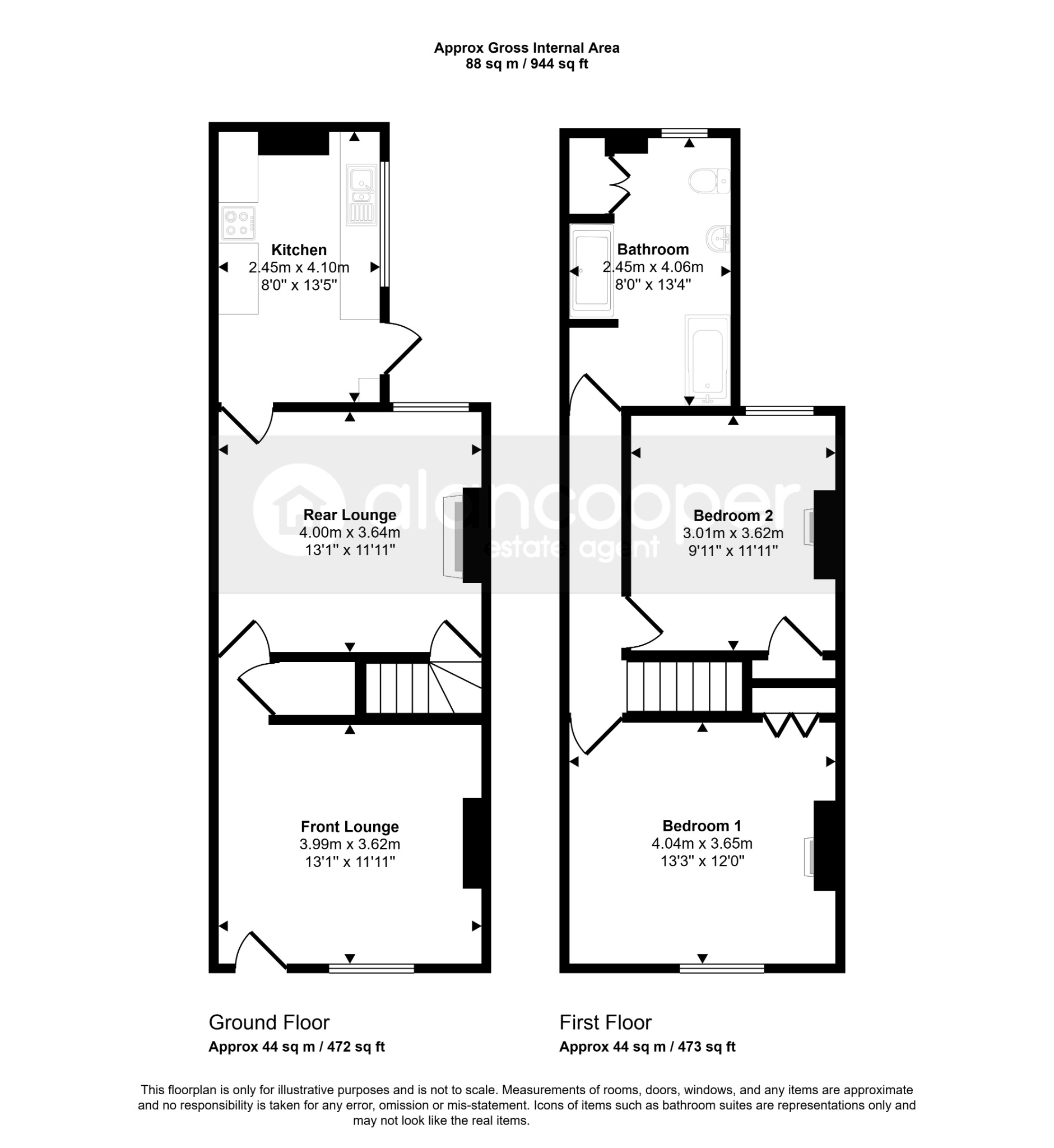 39 Arbury Road, Nuneaton, Warwickshire floorplan