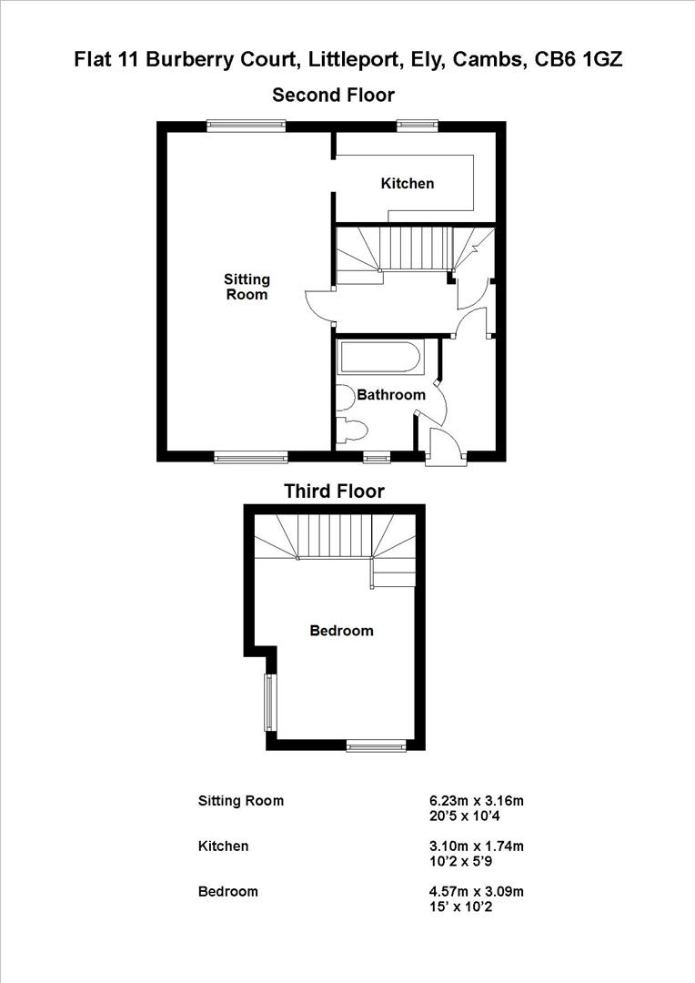 Flat 11, Burberry Court, Ely floorplan