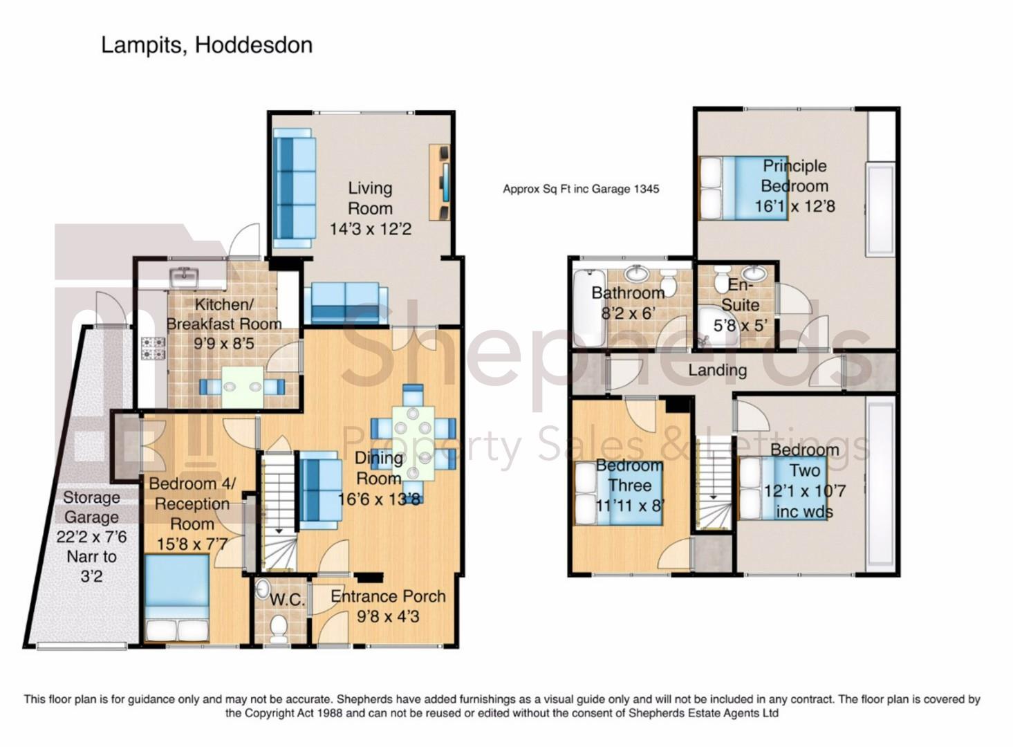 104, Lampits, Hoddesdon floorplan
