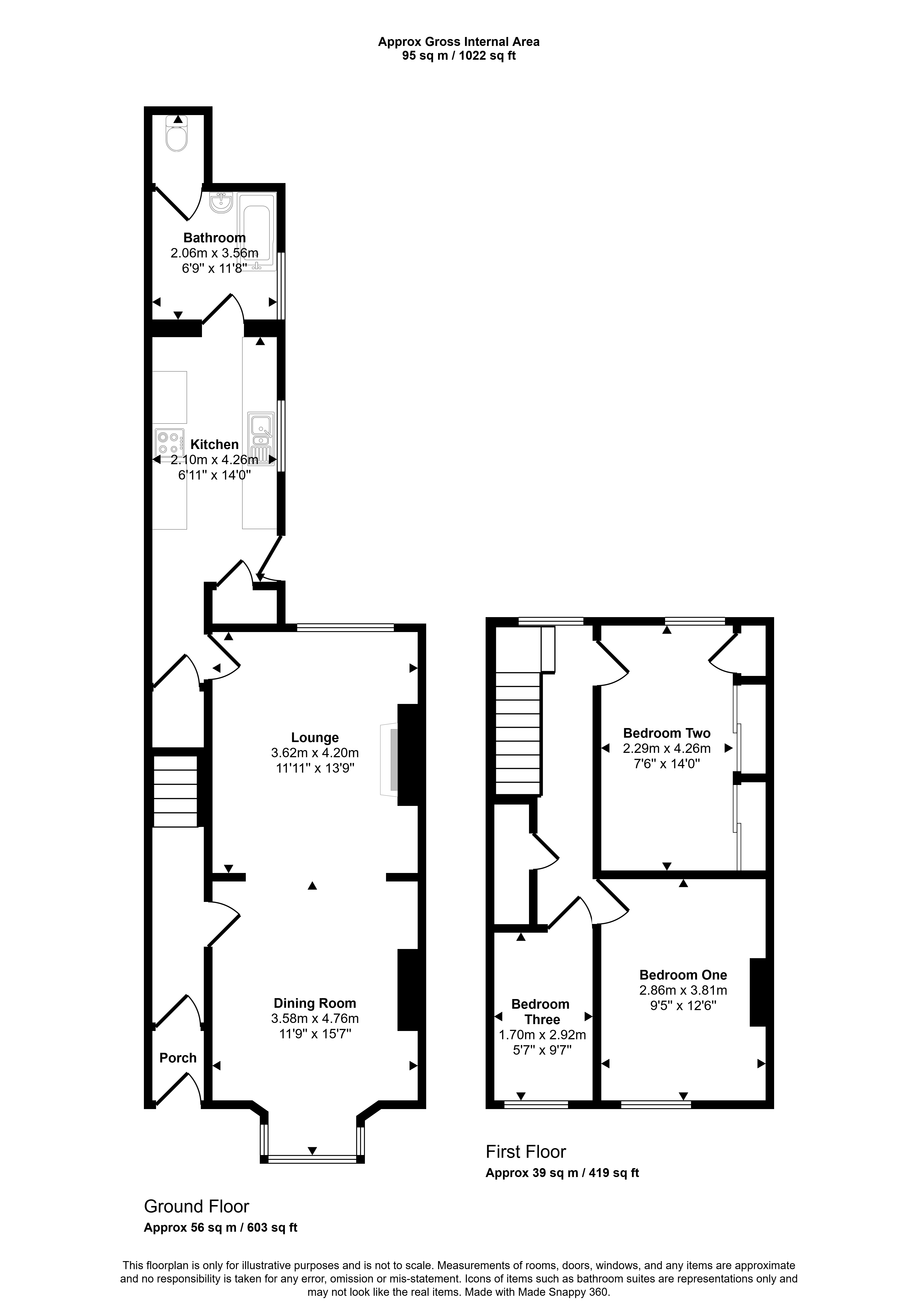 37, Station Avenue North, Houghton Le Spring floorplan