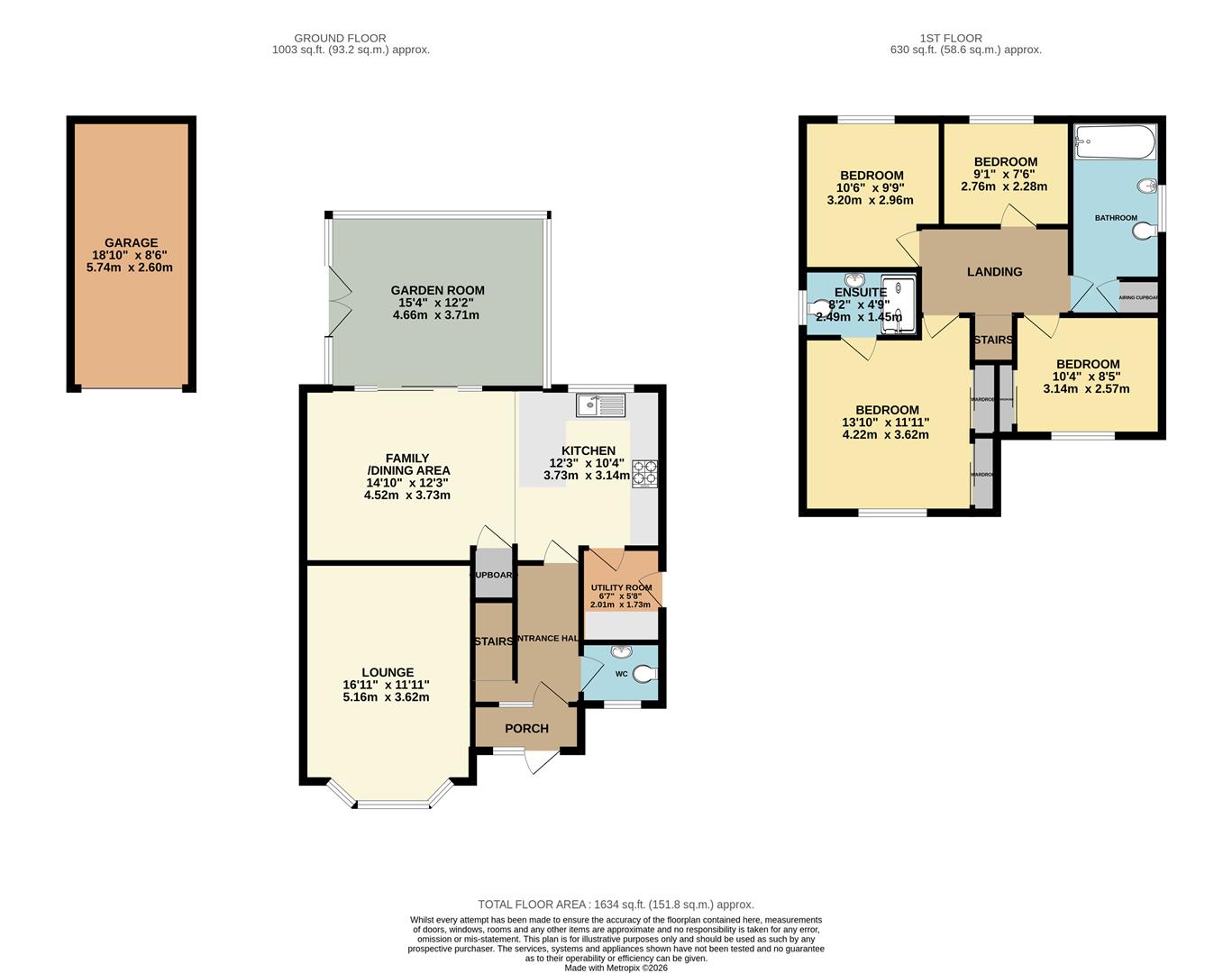3, Clos Llynfi, Caldicot floorplan