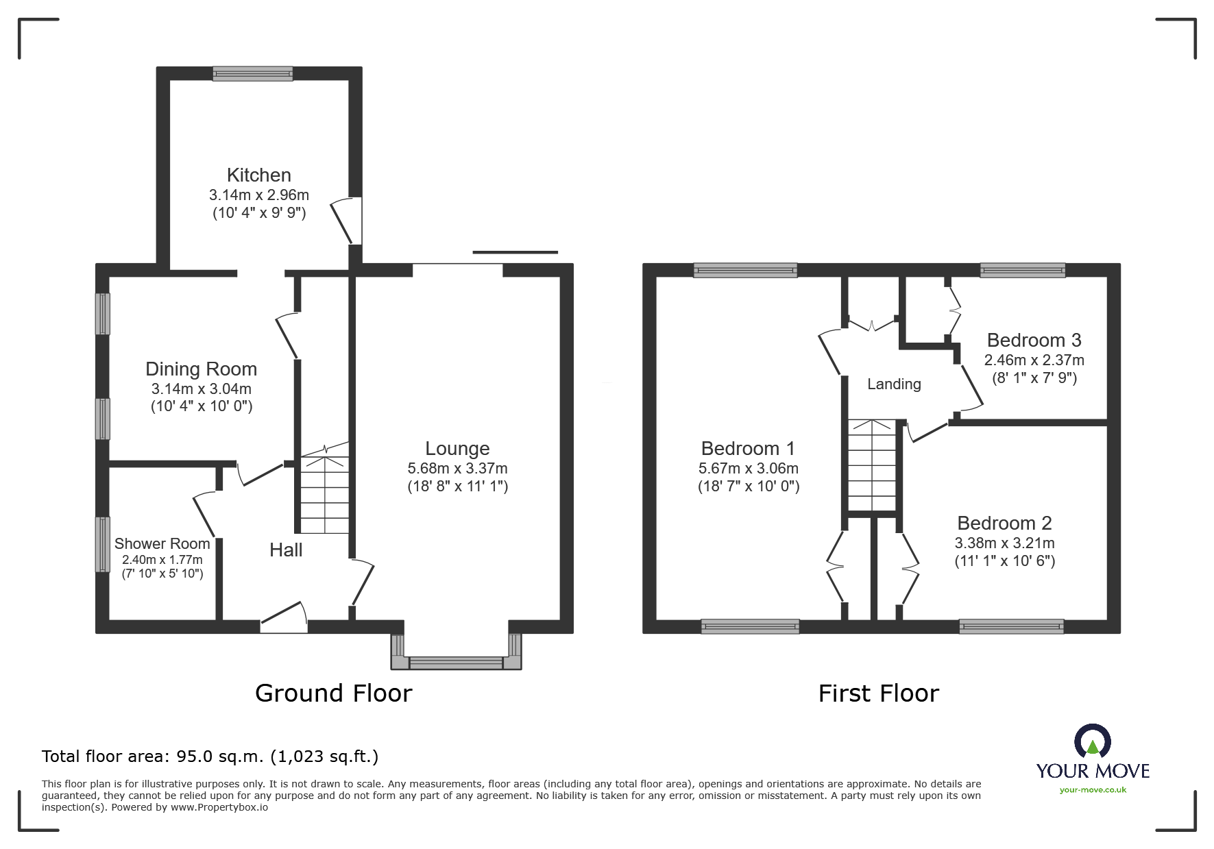 194, Springwell Lane, South Yorkshire floorplan