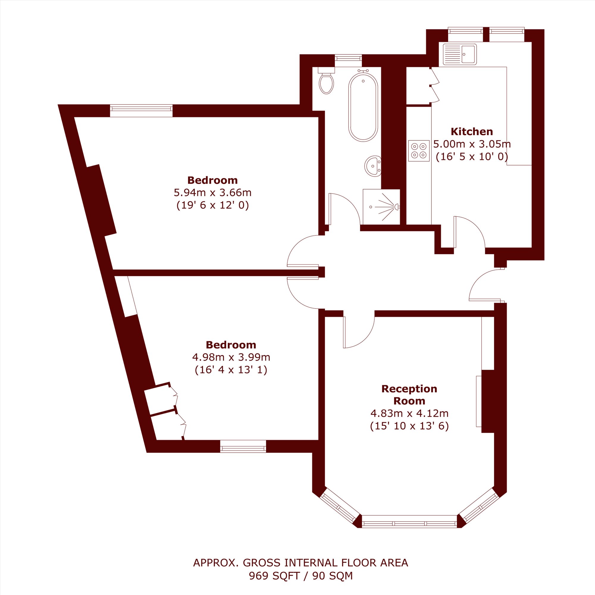 15, Castelnau Gardens, London floorplan