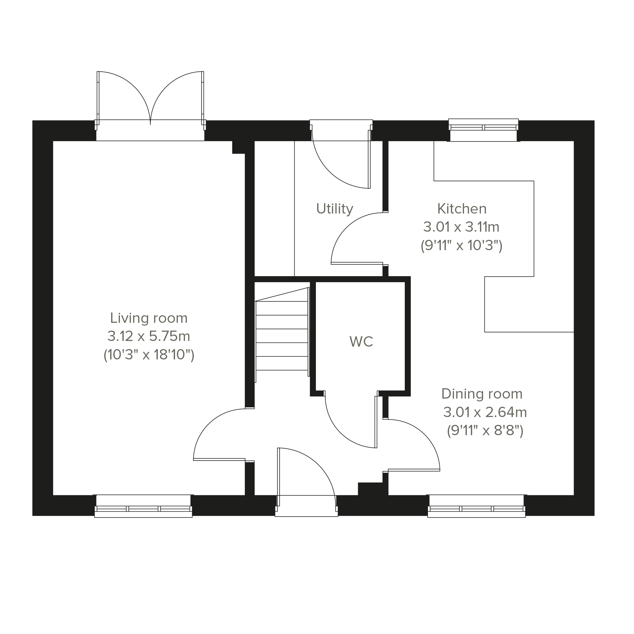 Plot 61, Shepshed floorplan