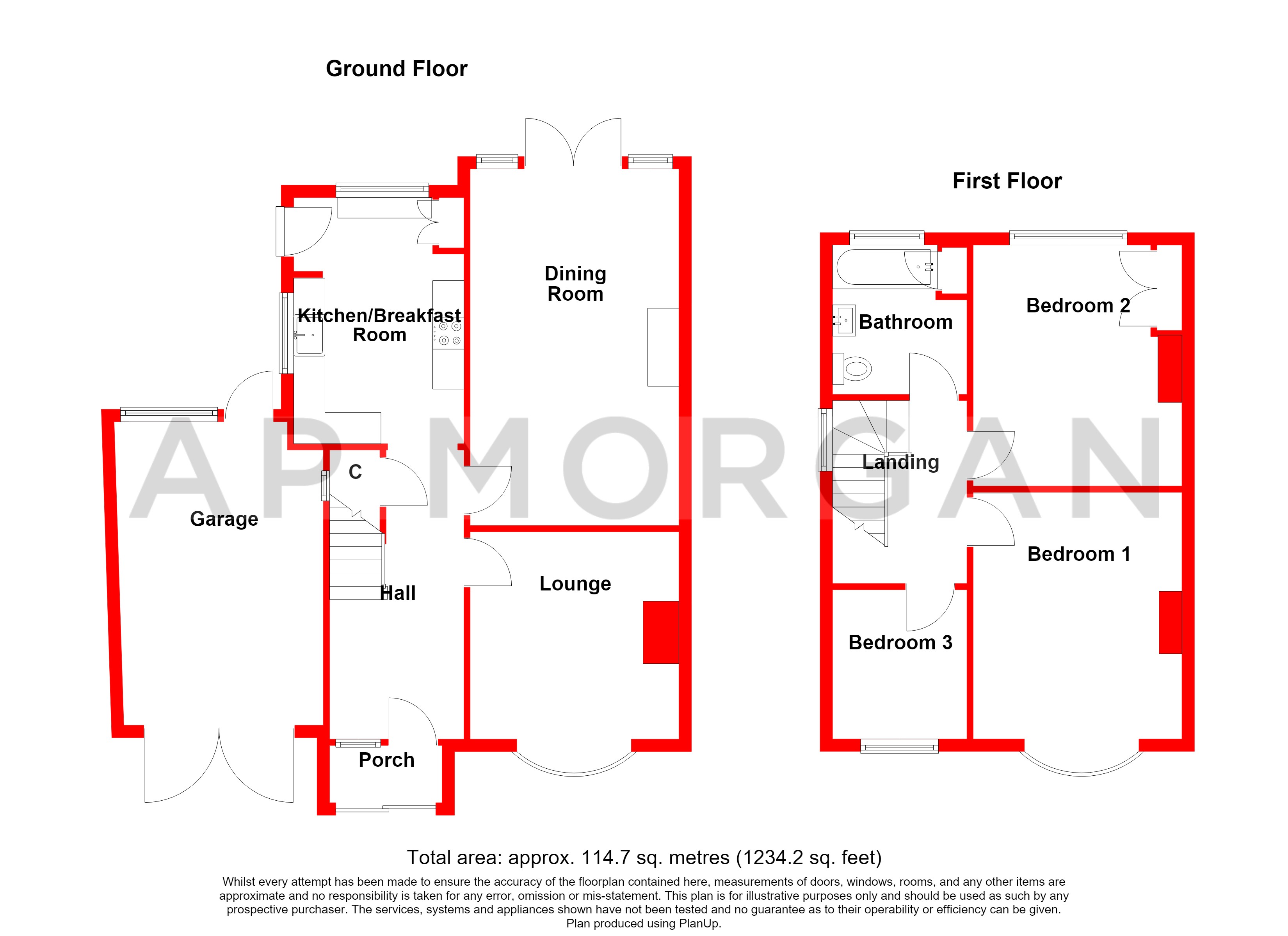 110, Ham Lane, West Midlands floorplan
