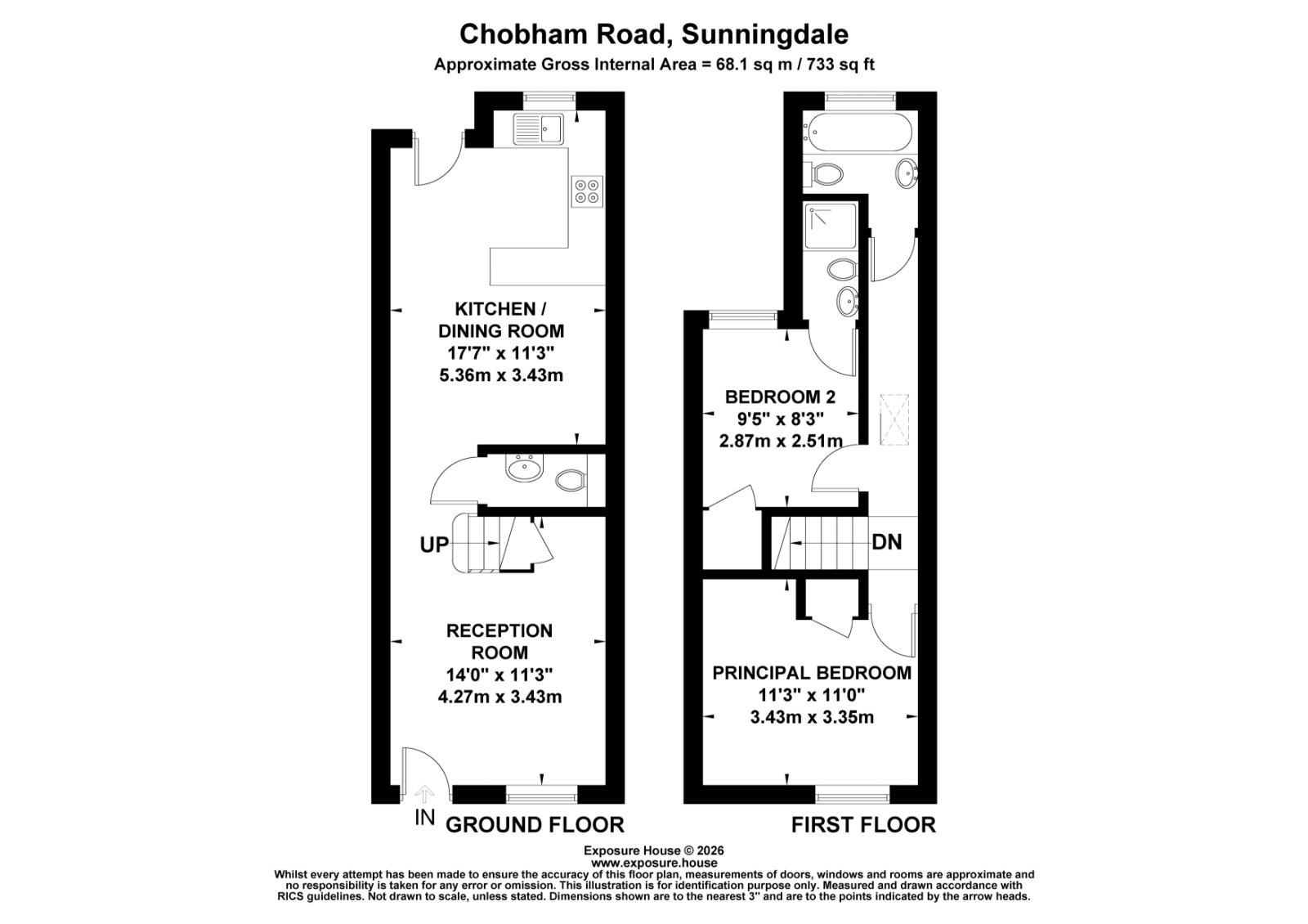 2, Claremont, 90, Chobham Road, Berkshire floorplan