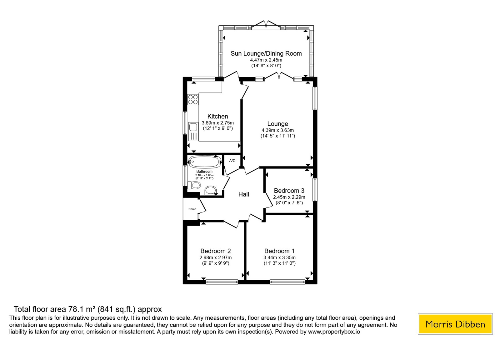4, The Glade, Hayling Island floorplan