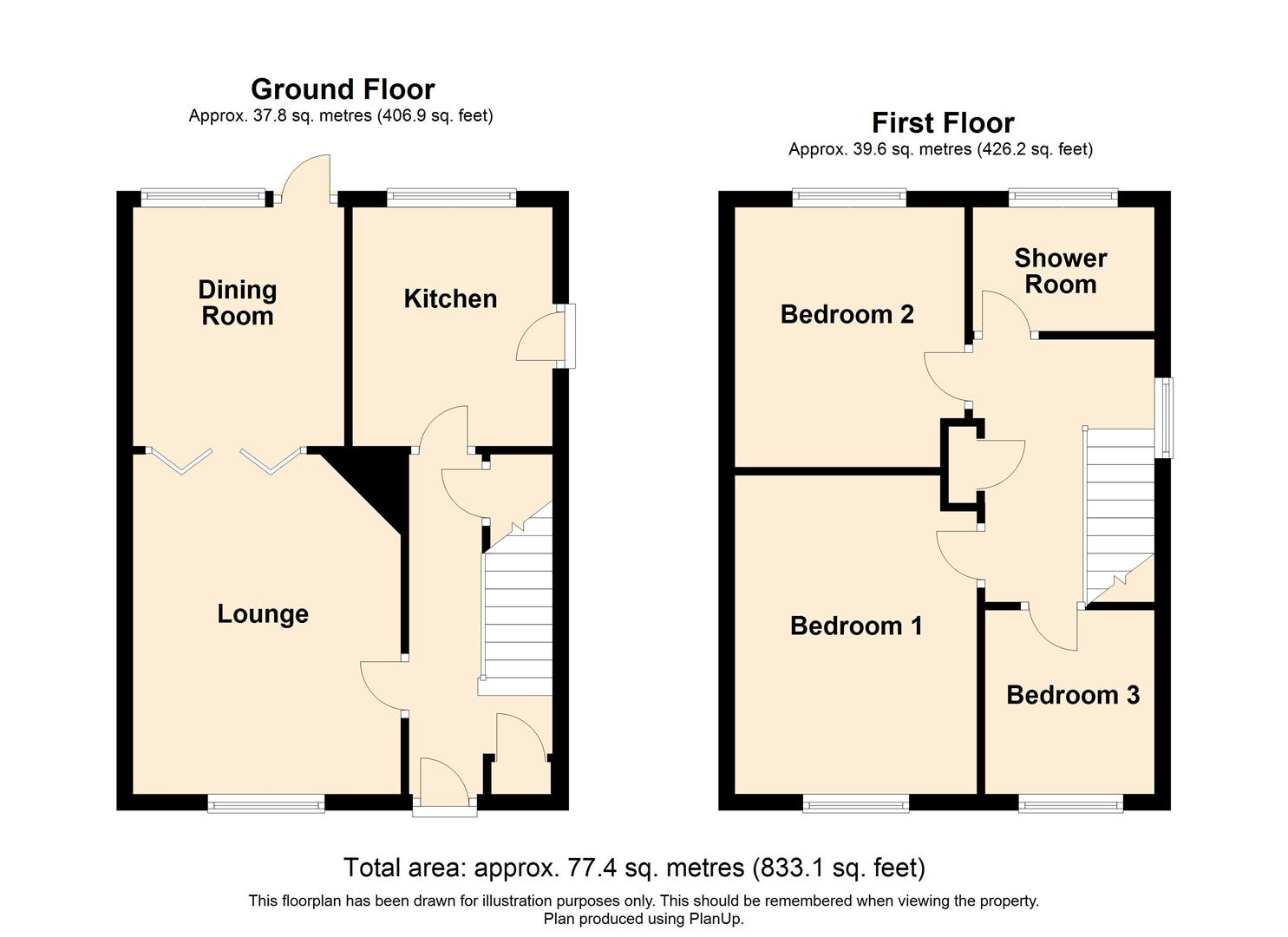 Carron Drive, Werrington, Peterborough PE4, 3 bedroom semidetached
