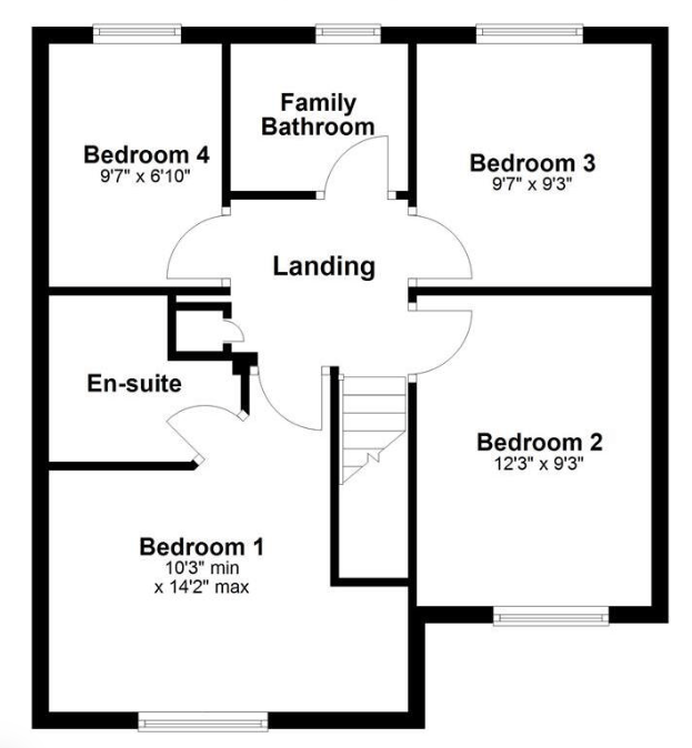 29, Fellows Close, Corby floorplan
