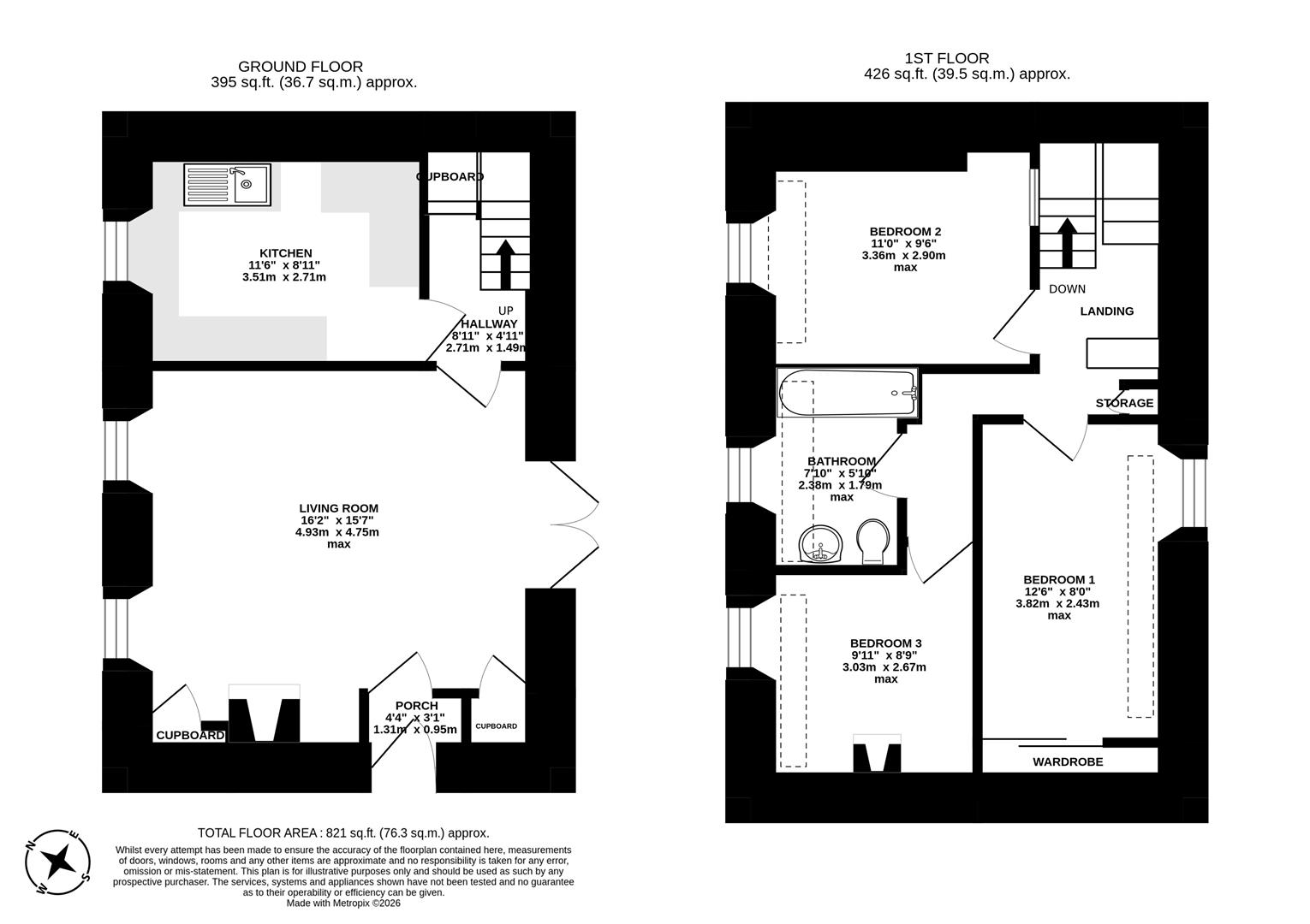2, Mill Lane, Dorchester floorplan